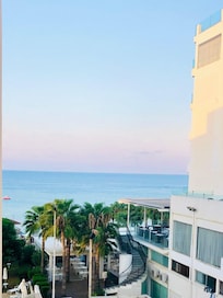 Side sea view from room balcony