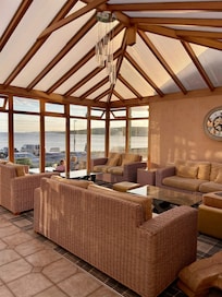 The lobby area