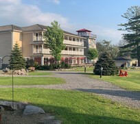 Front view of main building.