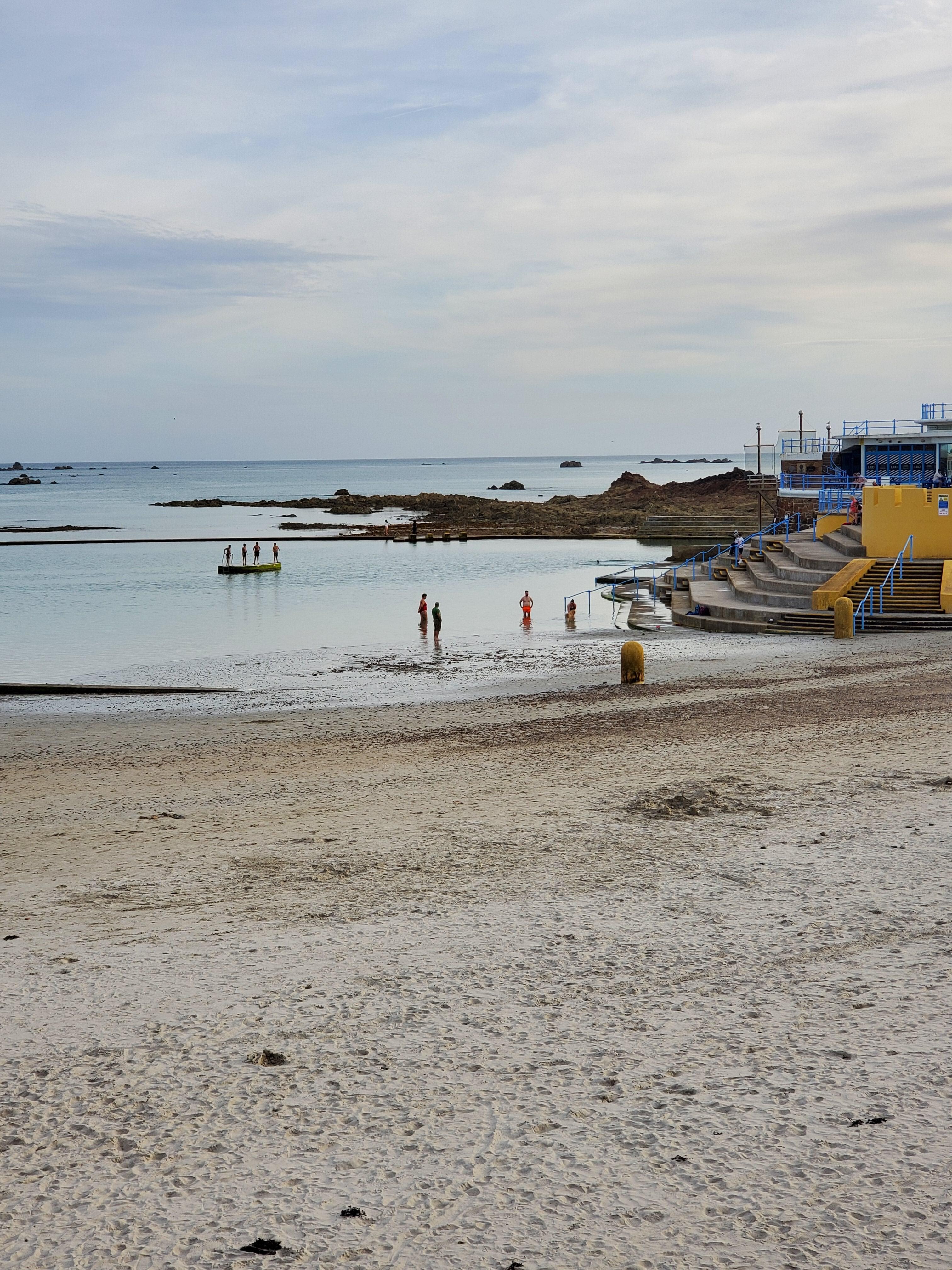 View from near the steps of the hotel.