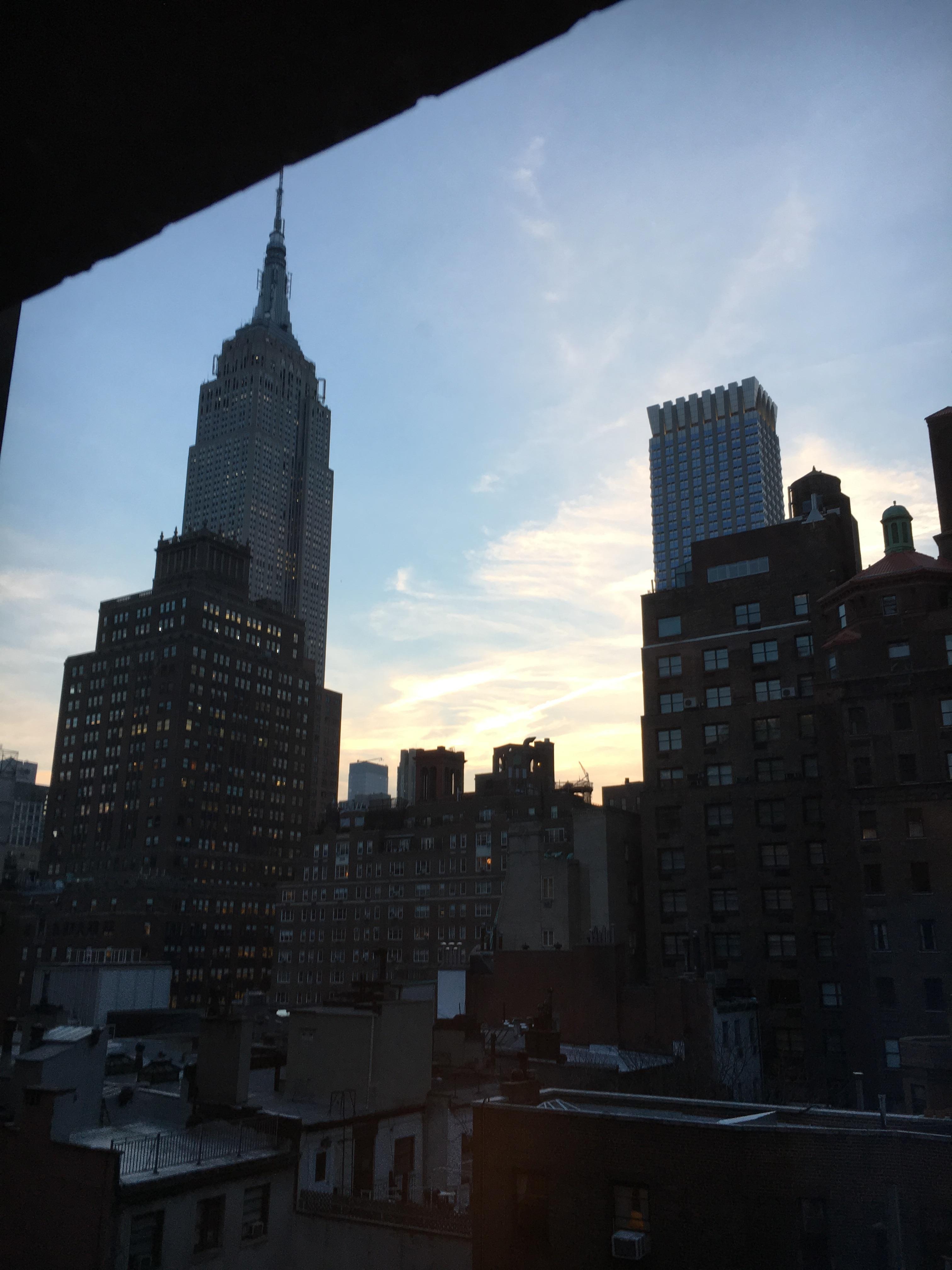 We had a view of the Empire State Building from our room.