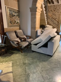 View of sofa in the lobby