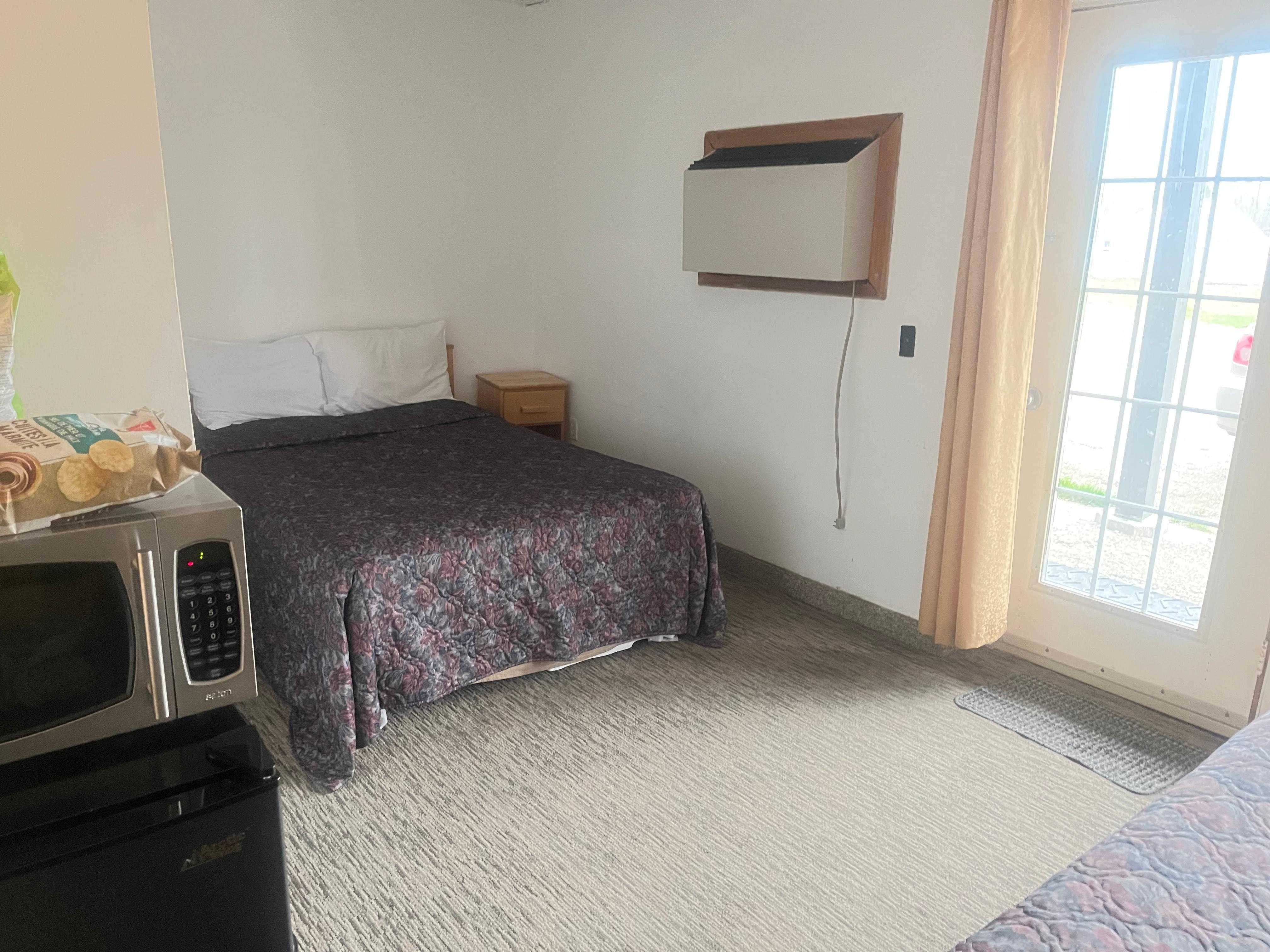 Modest but comfortable beds. 