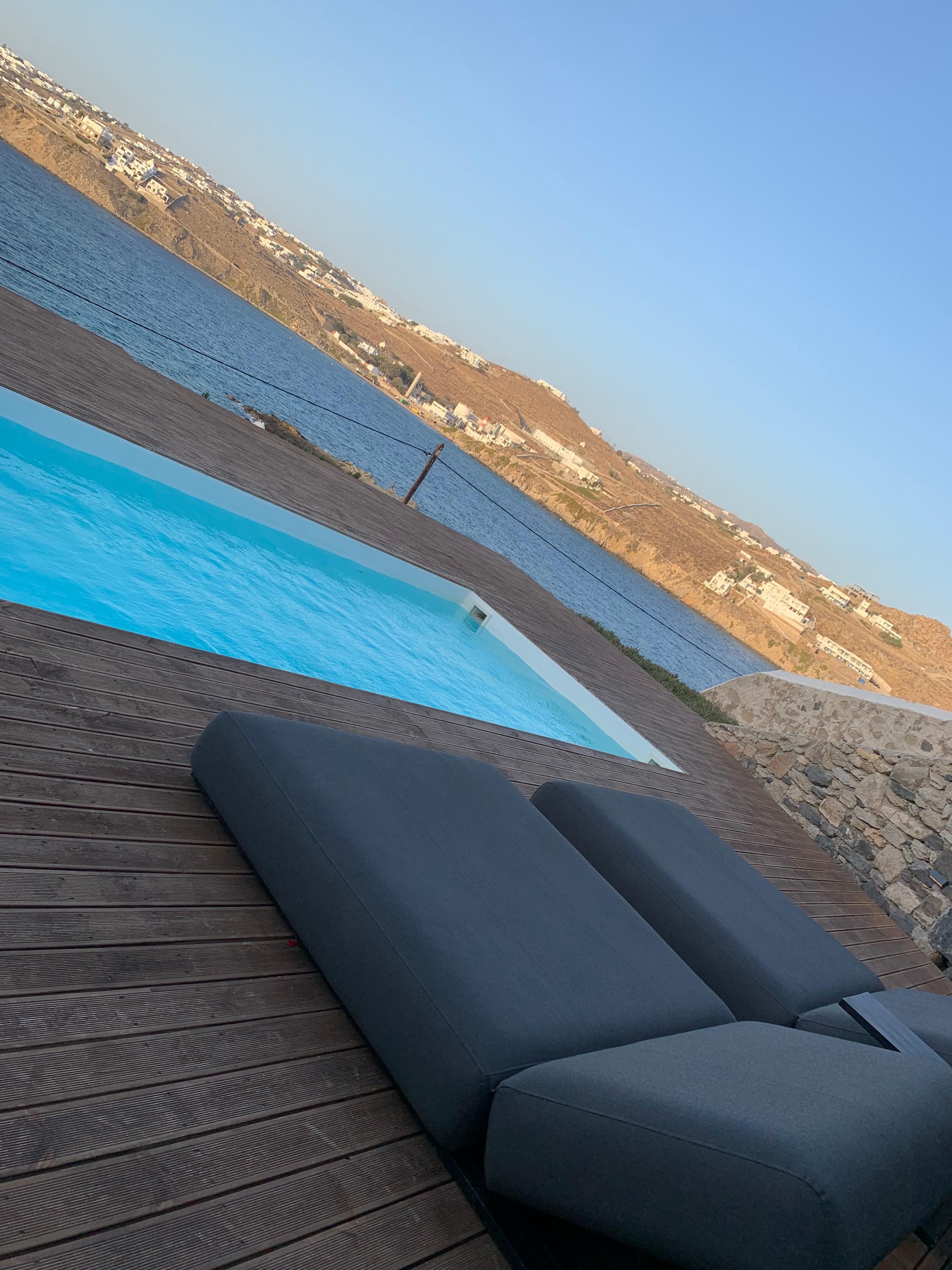 Out private pool deck 