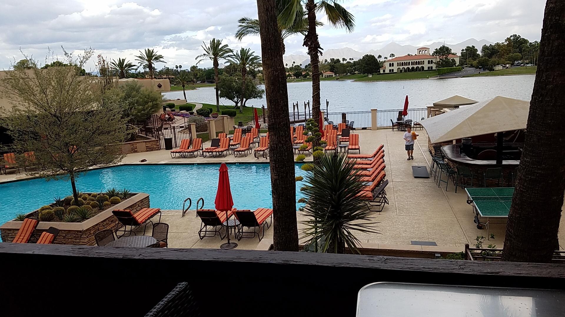 My pool view room