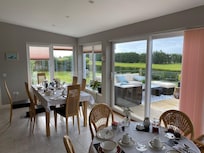 View of the dining room