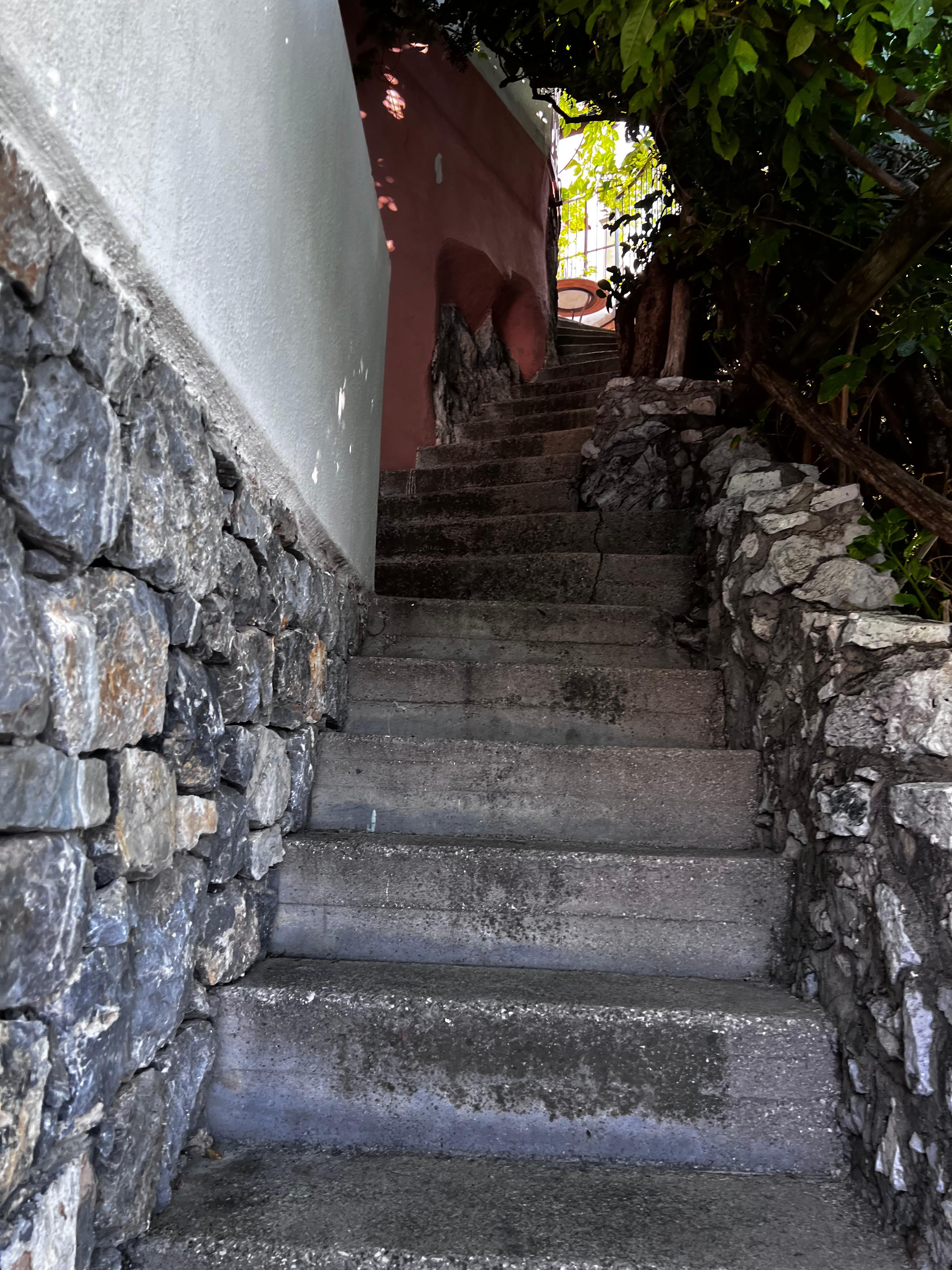 Steps up to main dining from our room- same all the way down to ocean