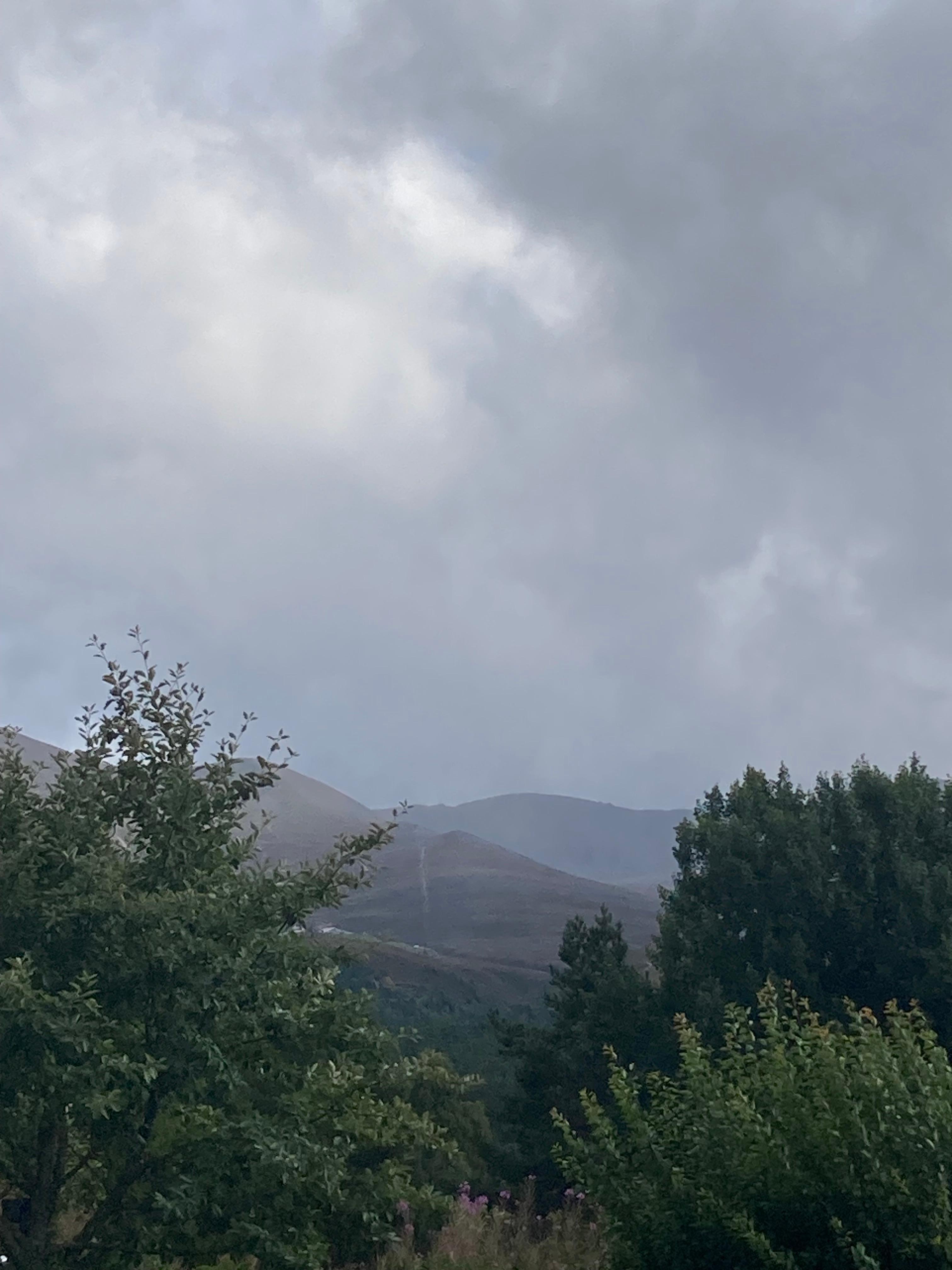 View of the mountains from the Youth Hostel