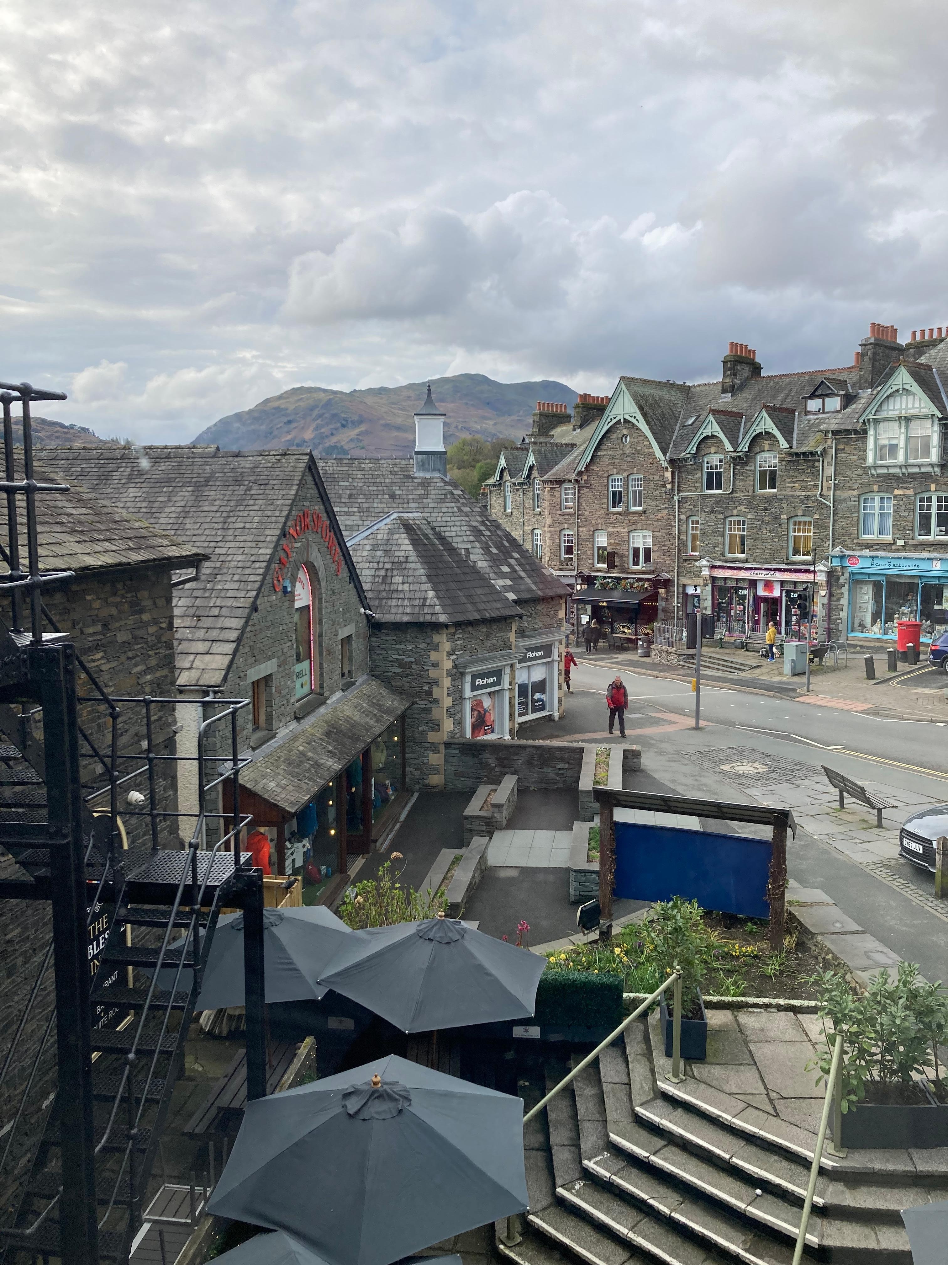 View into Ambleside from room
