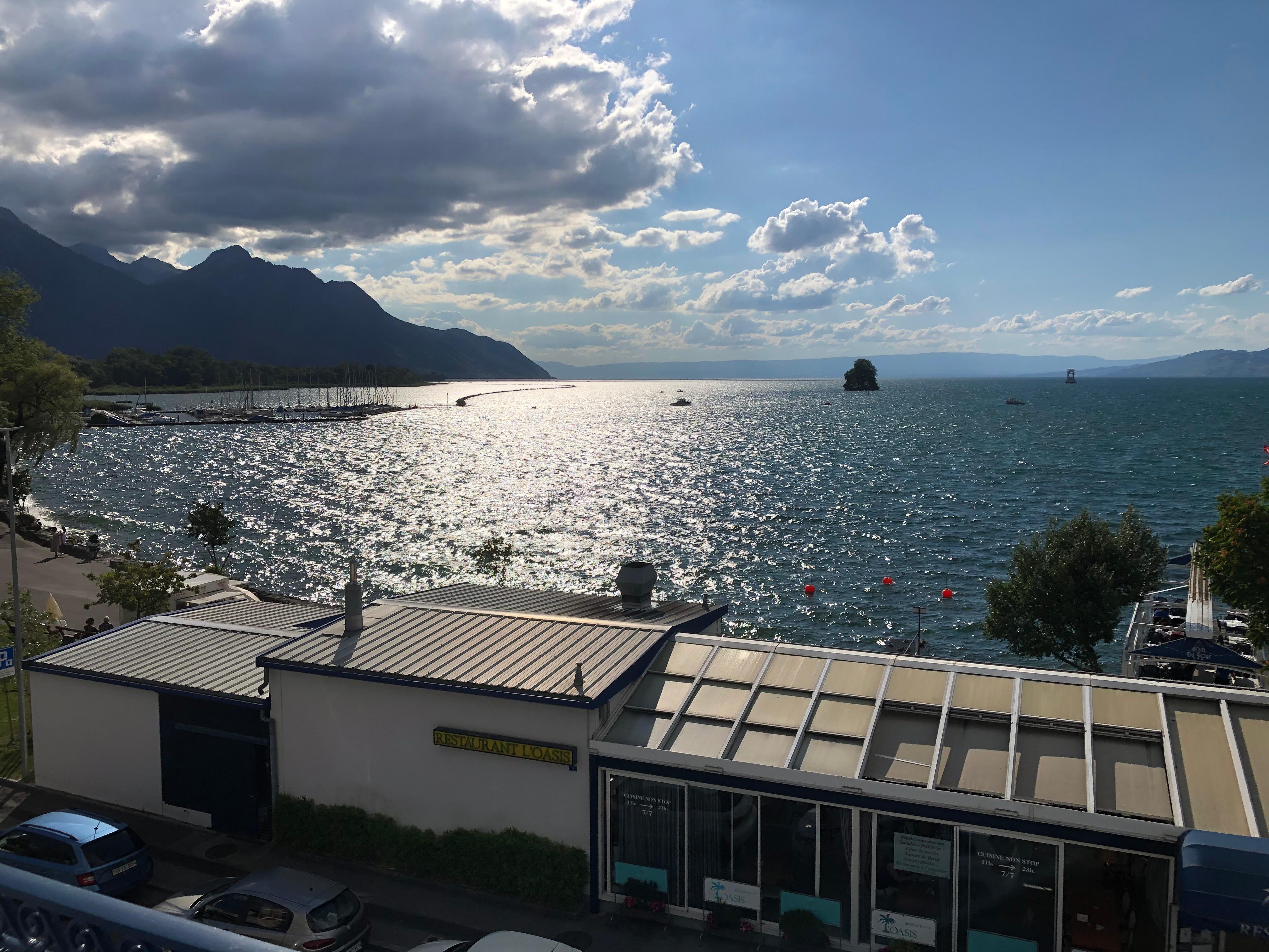 Vers une fin d'après-midi agréable, vue depuis la chambre.