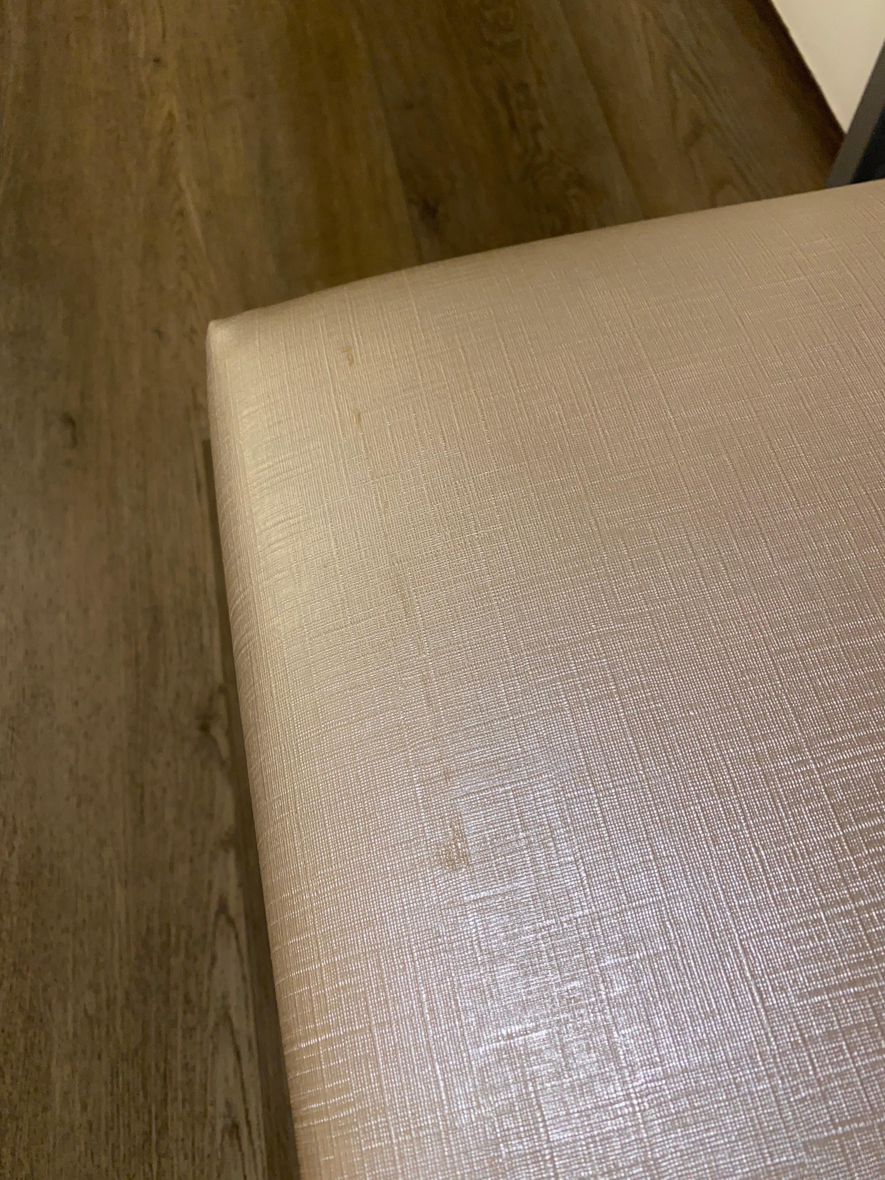 Something nasty was still on the chair in the new room, and I sat on it before noticing