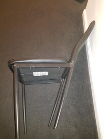 Chair broke when my wife sat on it, narrowly avoided coffee table with her head.