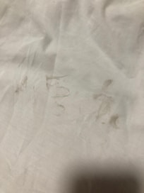 Stain on sheets