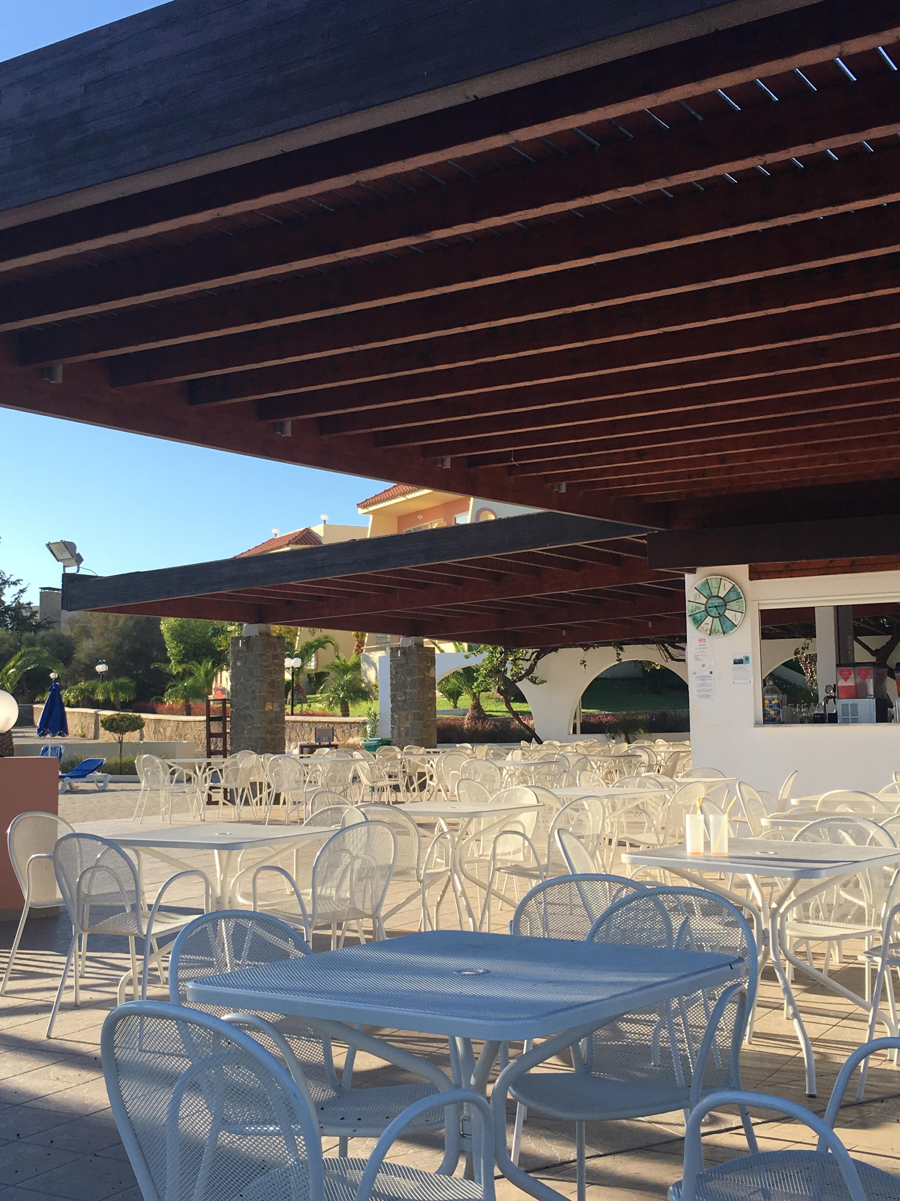 Ausblick in die Bucht zum Schwesternhotel