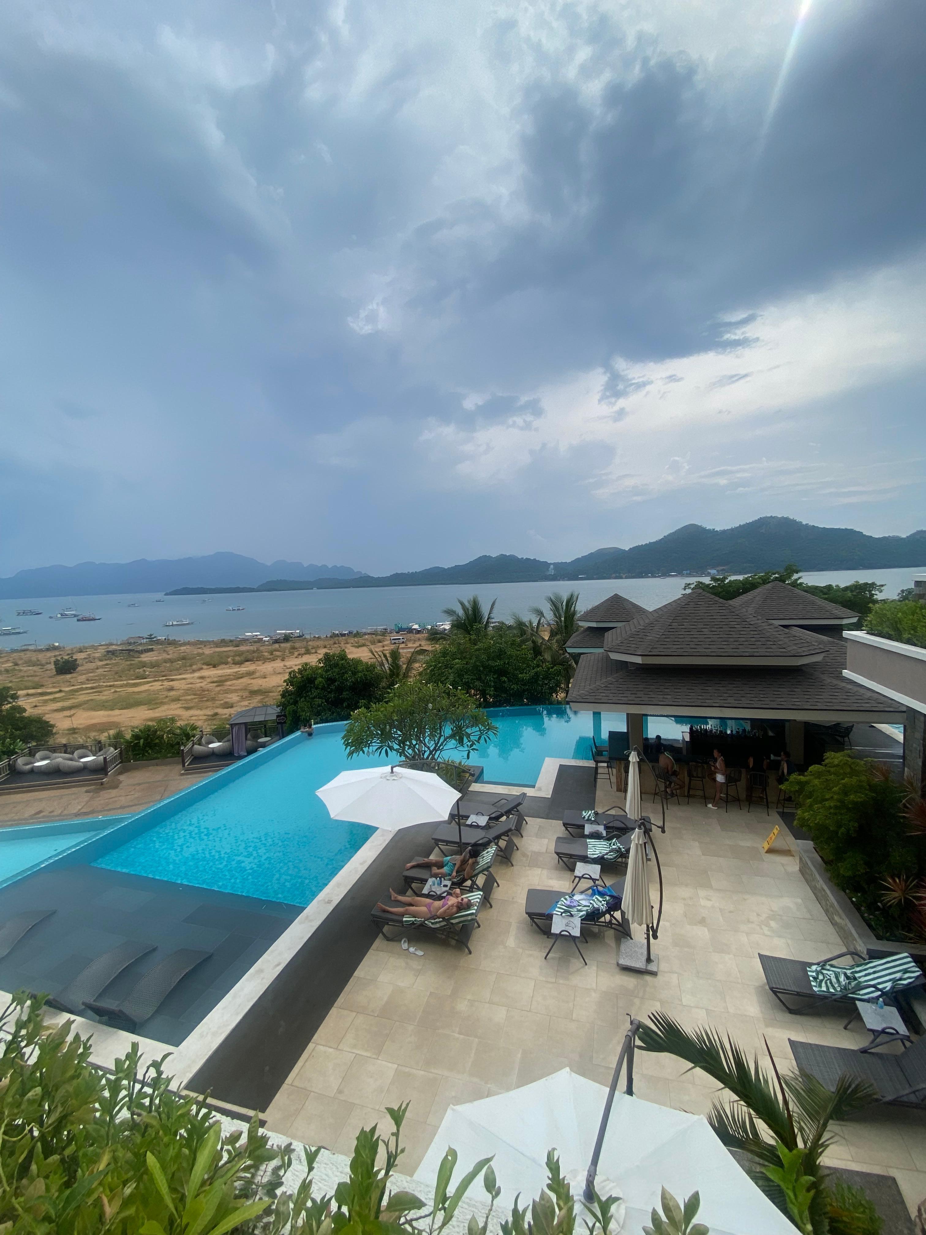 View of the main swimming pool