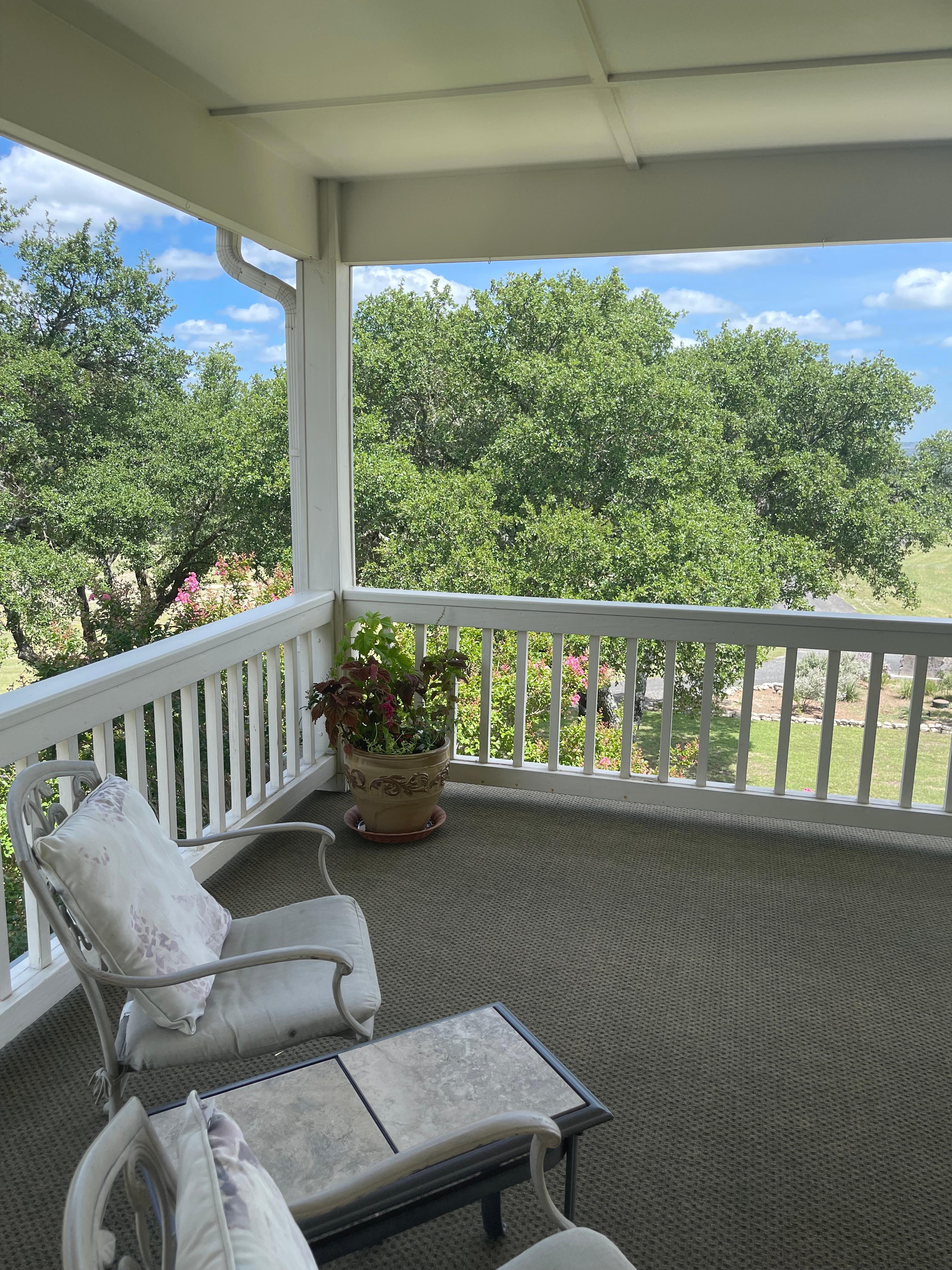 Porch off our sunroom