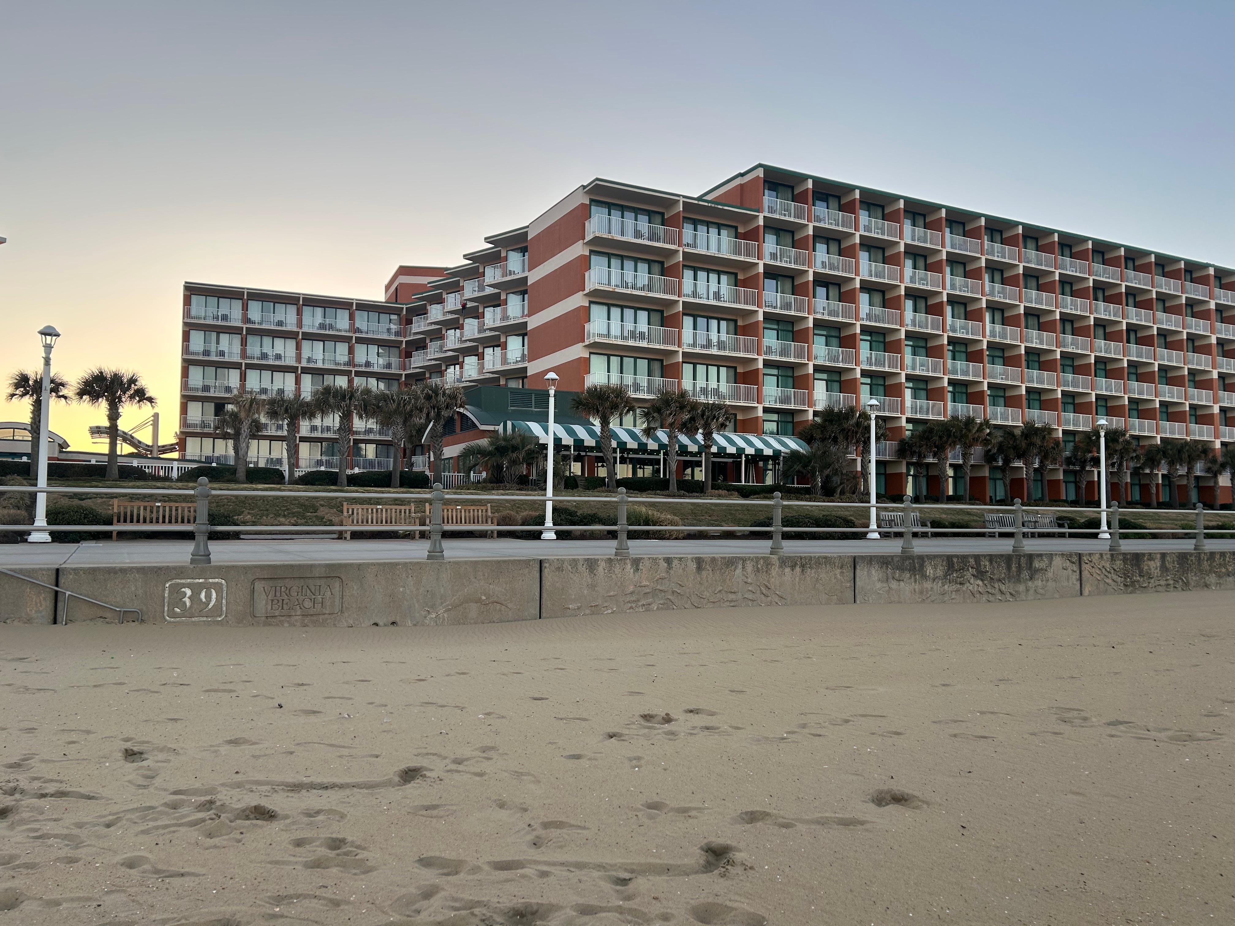 Hotel from the beach 