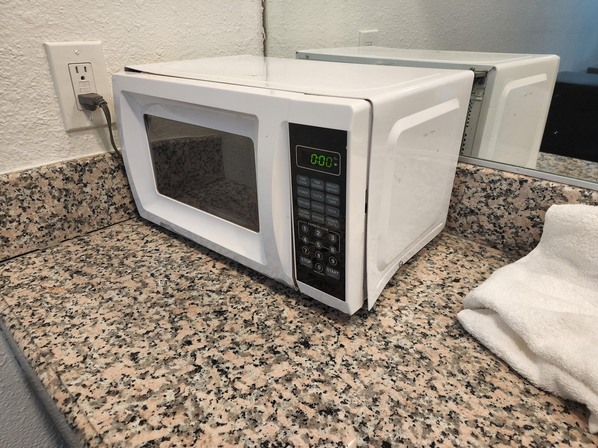 Destroyed microwave 