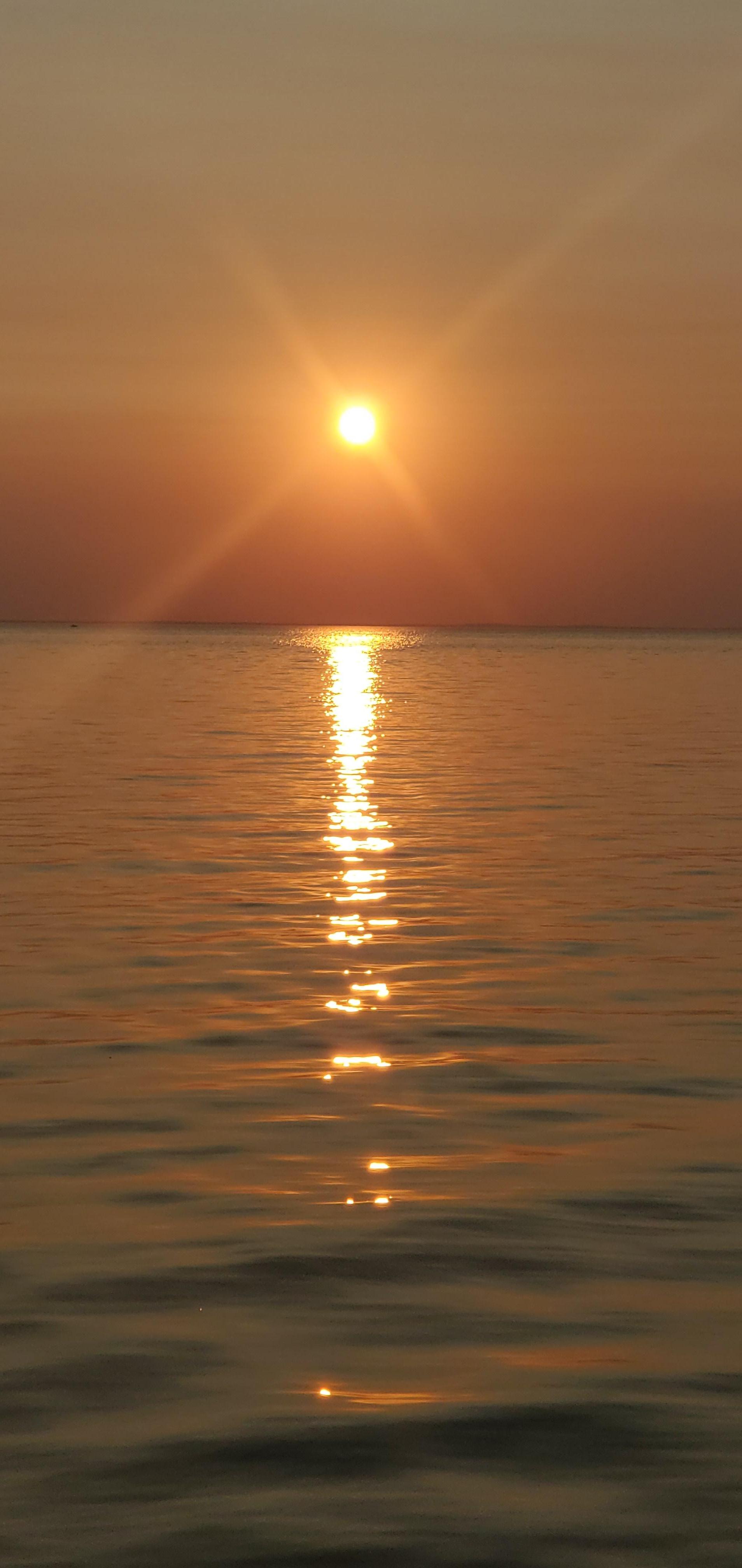 Beautiful sunset from the dock