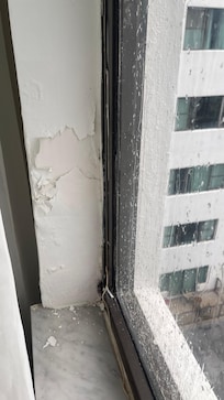 Air and rain entering through the window