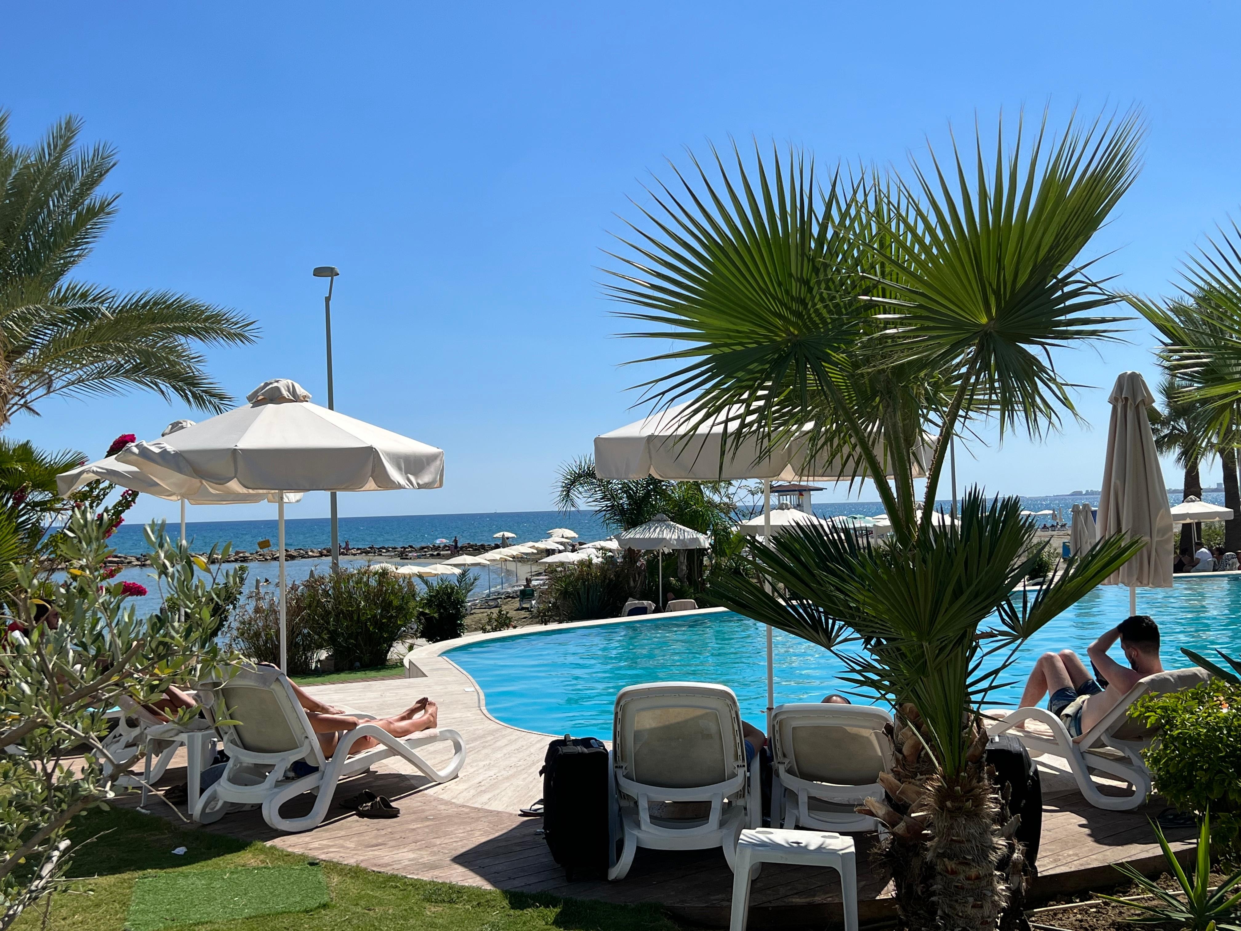 You can relax by the pool and swim in the crystal clear sea! 