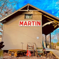 Train Station at Pecan Grove, with Guitar