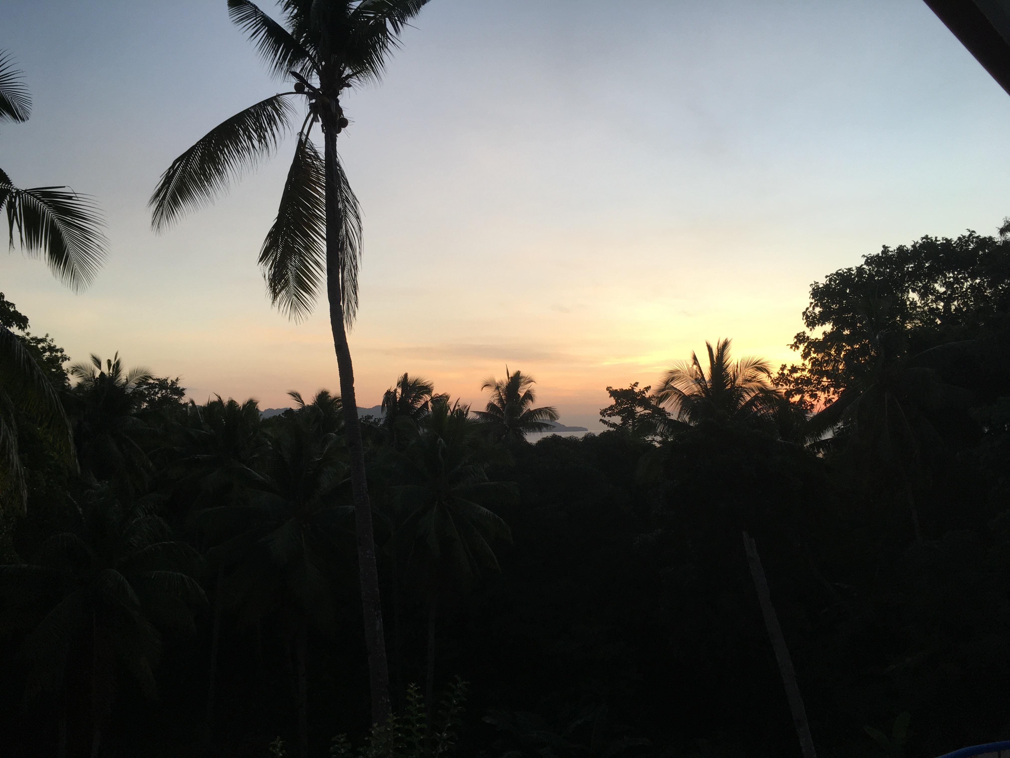 View from the top floor room balcony 