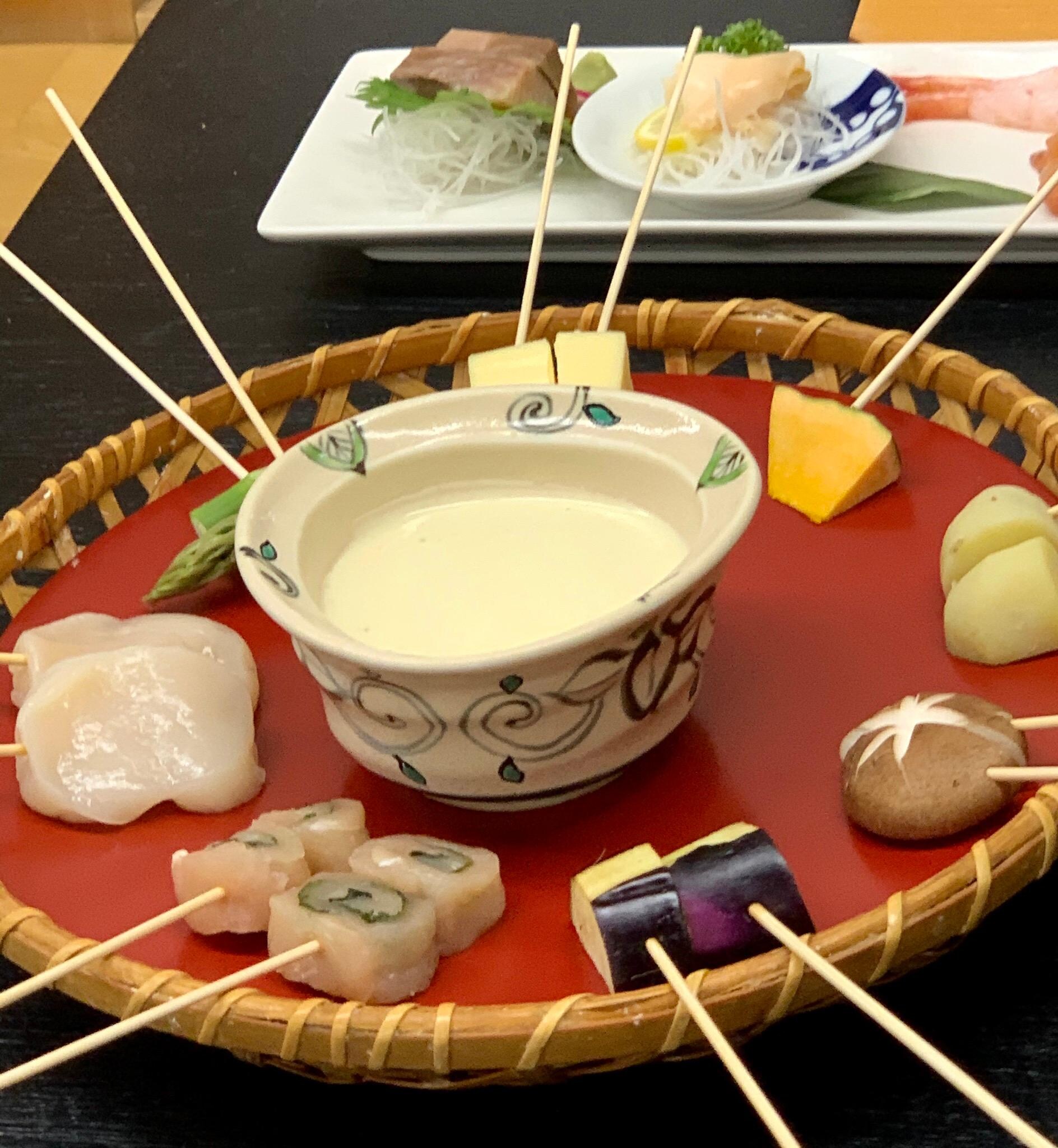 夕食セルフ天ぷら