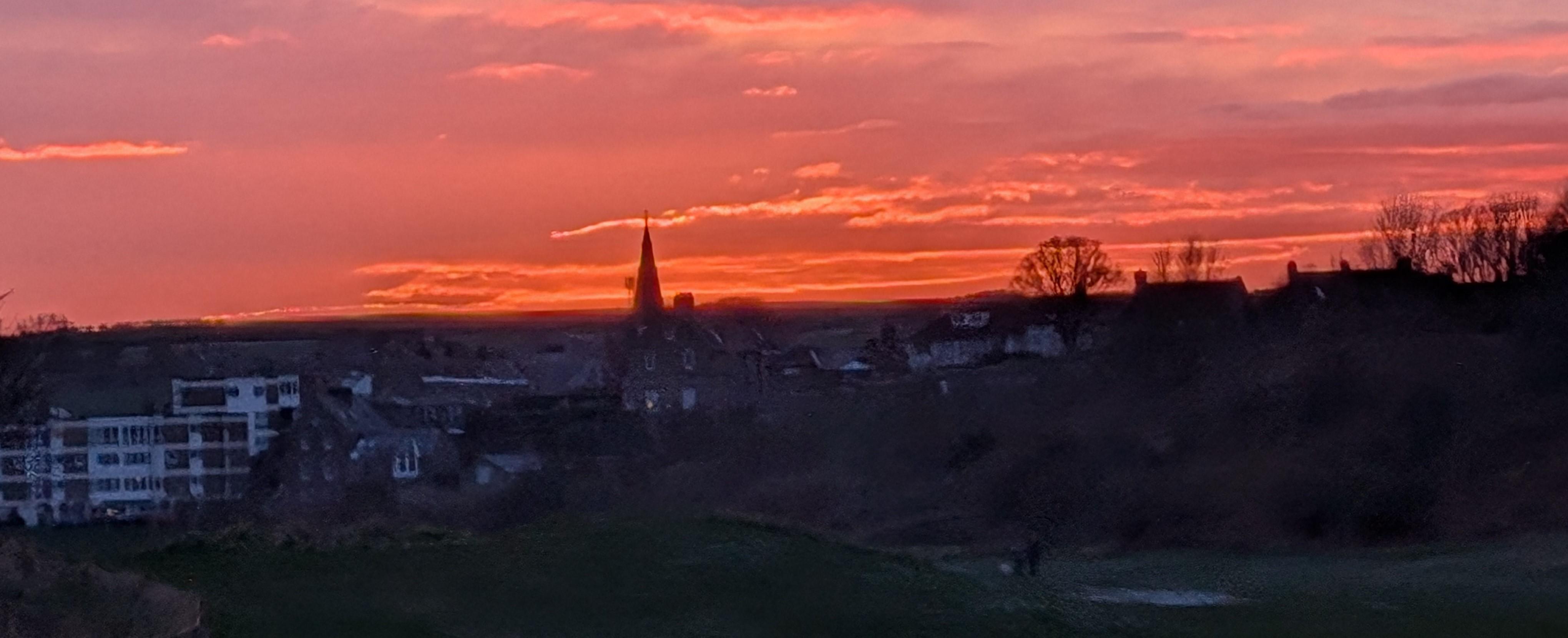 Alnmouth sunset from the golf course