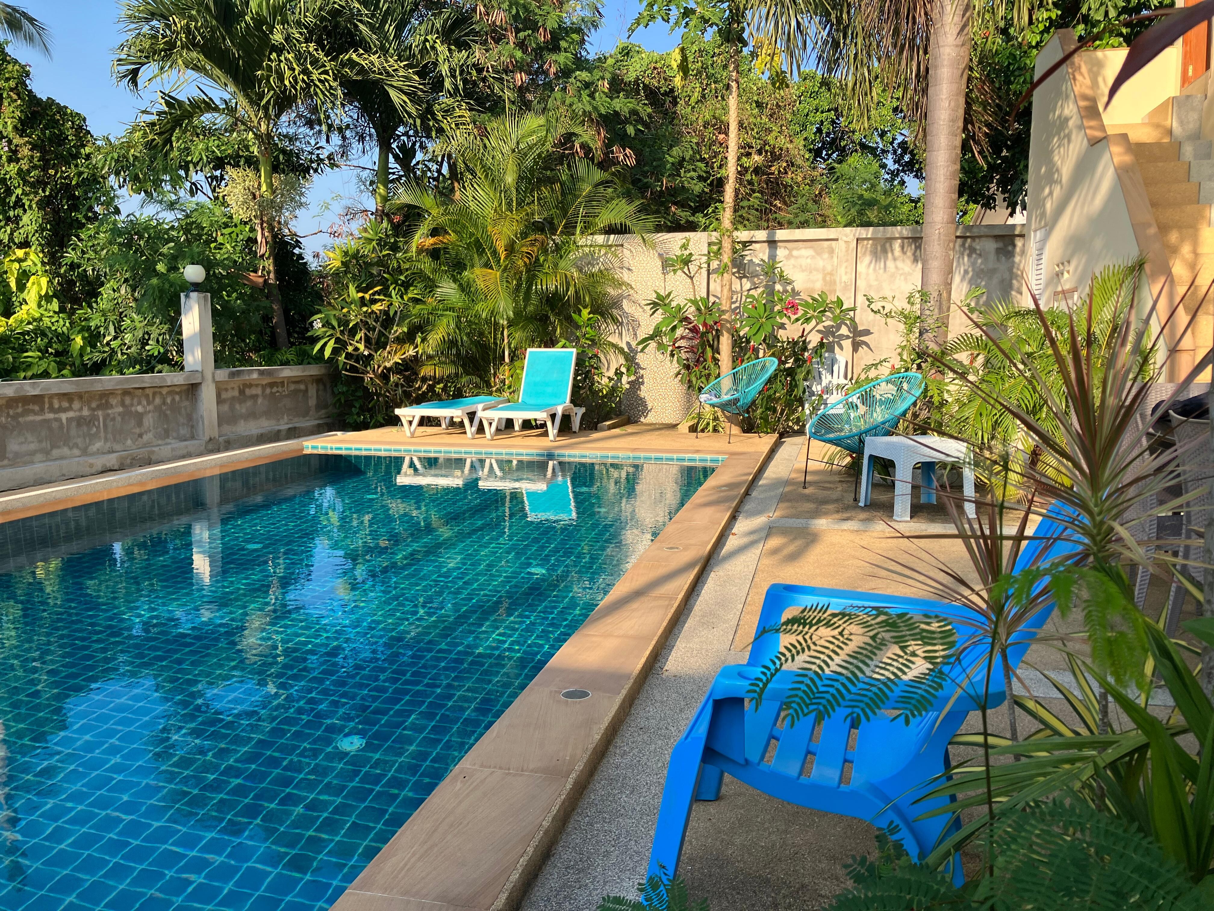 The swimming pool