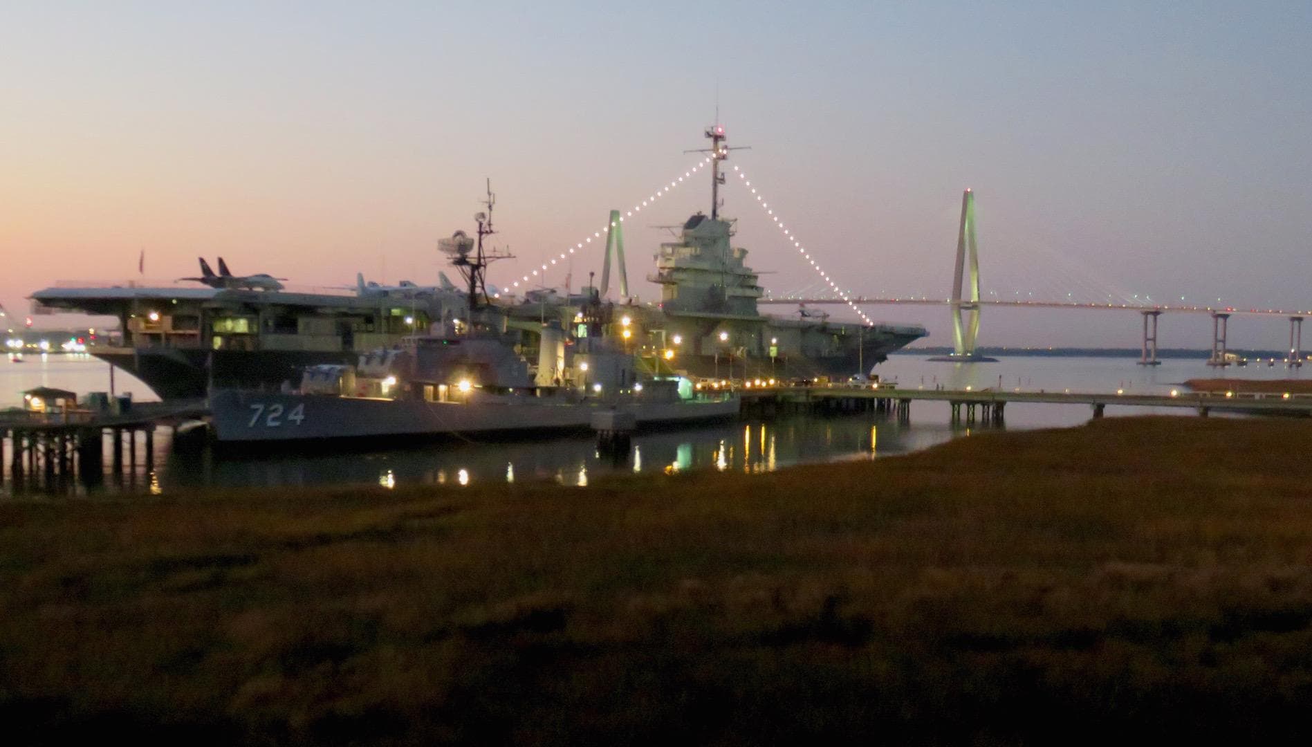 The Yorktown at night