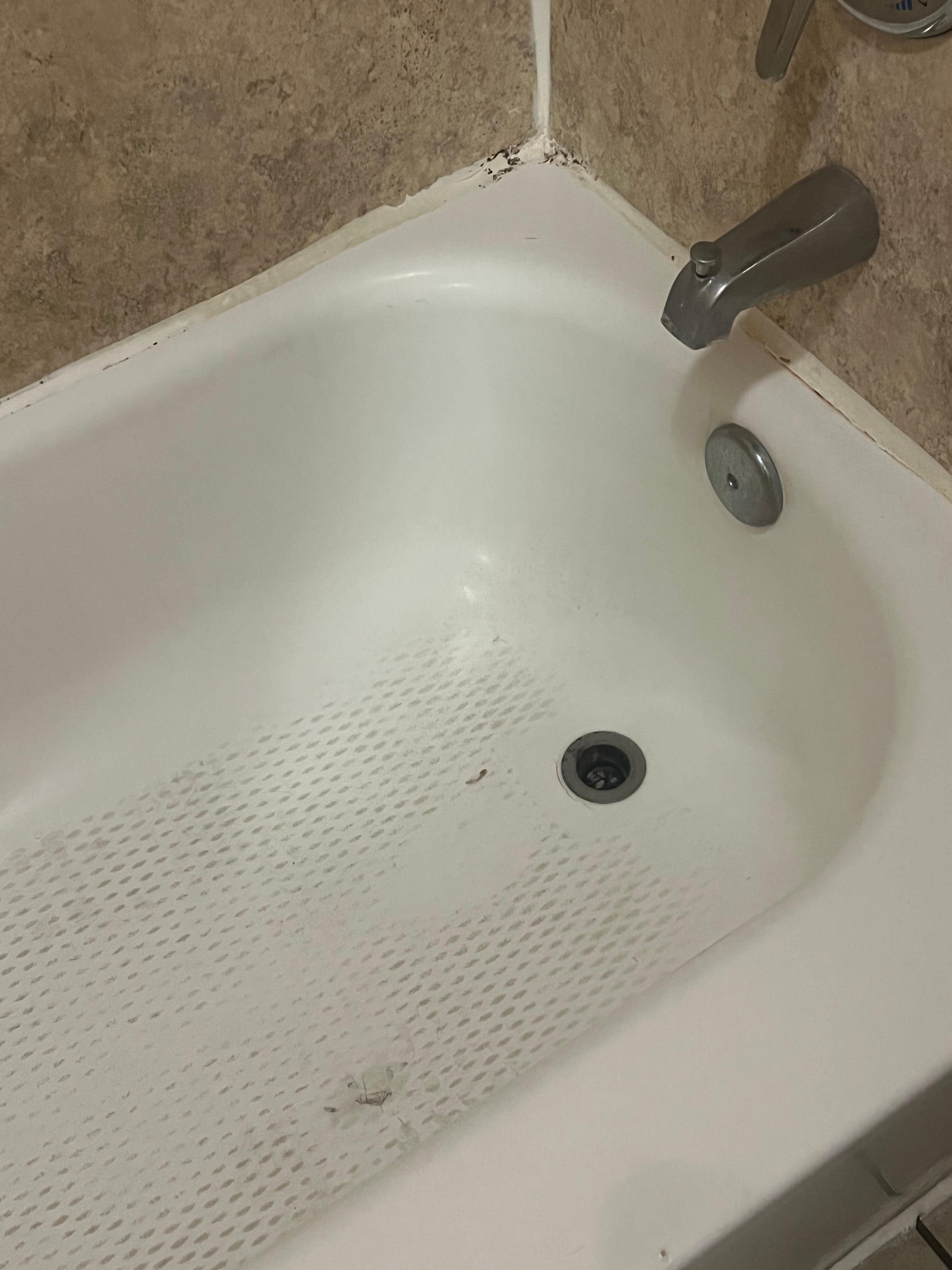 Shower tub wasn’t cleaned properly