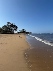 Beachfront of the condo property.