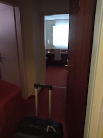 At leaving