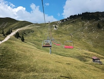 Lift up nearby mountain with hiking and cafe.