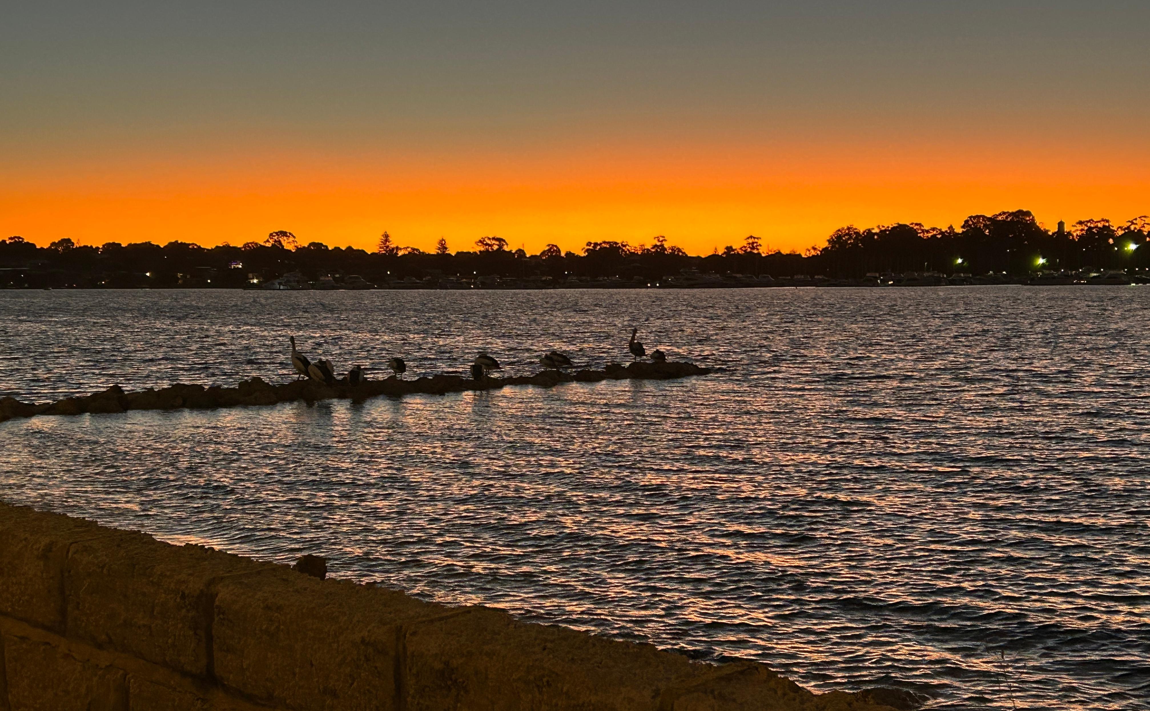 Sunset from just across the footbridge