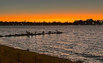 Sunset from just across the footbridge