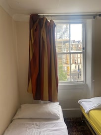 Curtain falling down damaged
