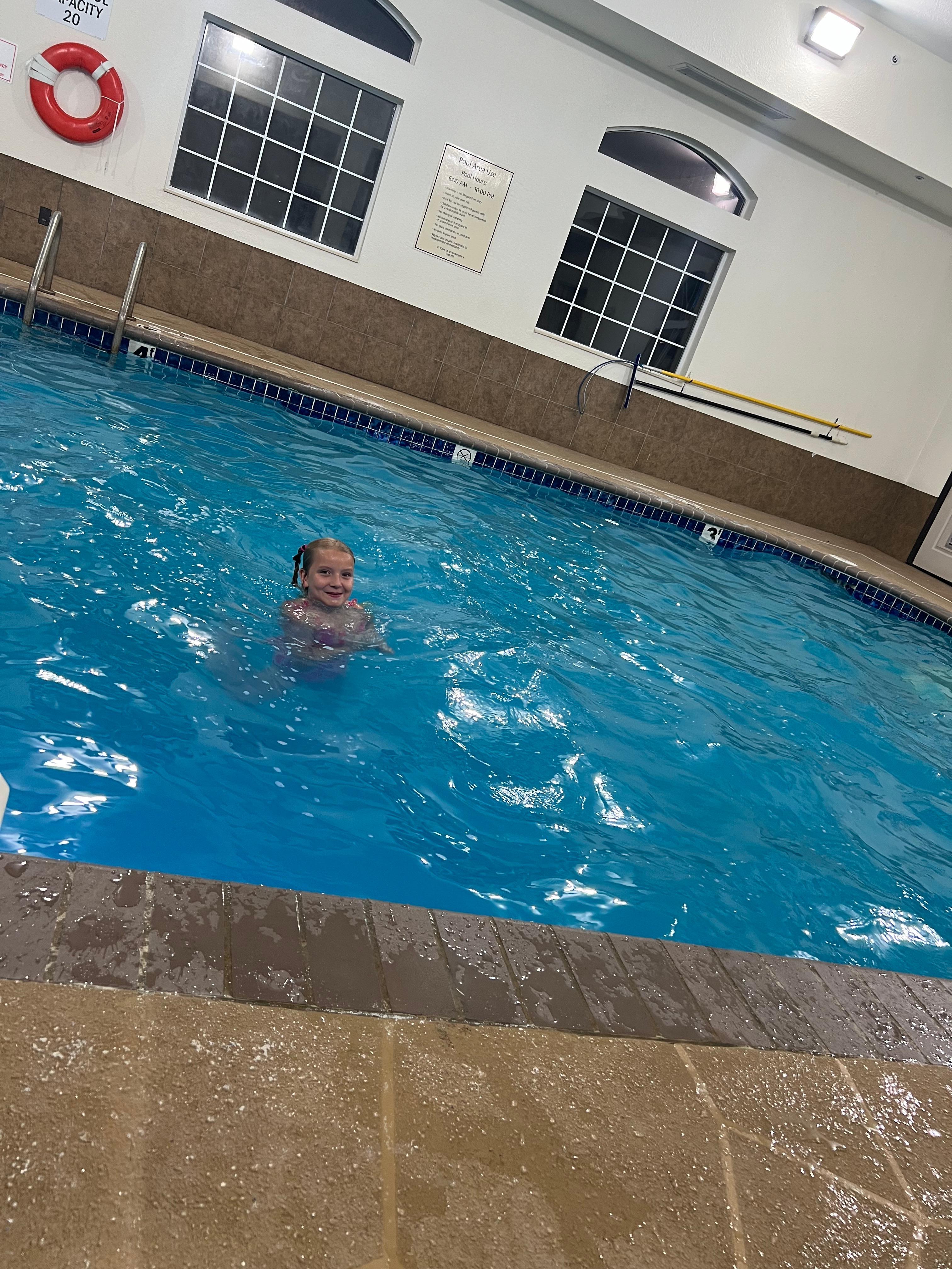 Clean indoor pool 