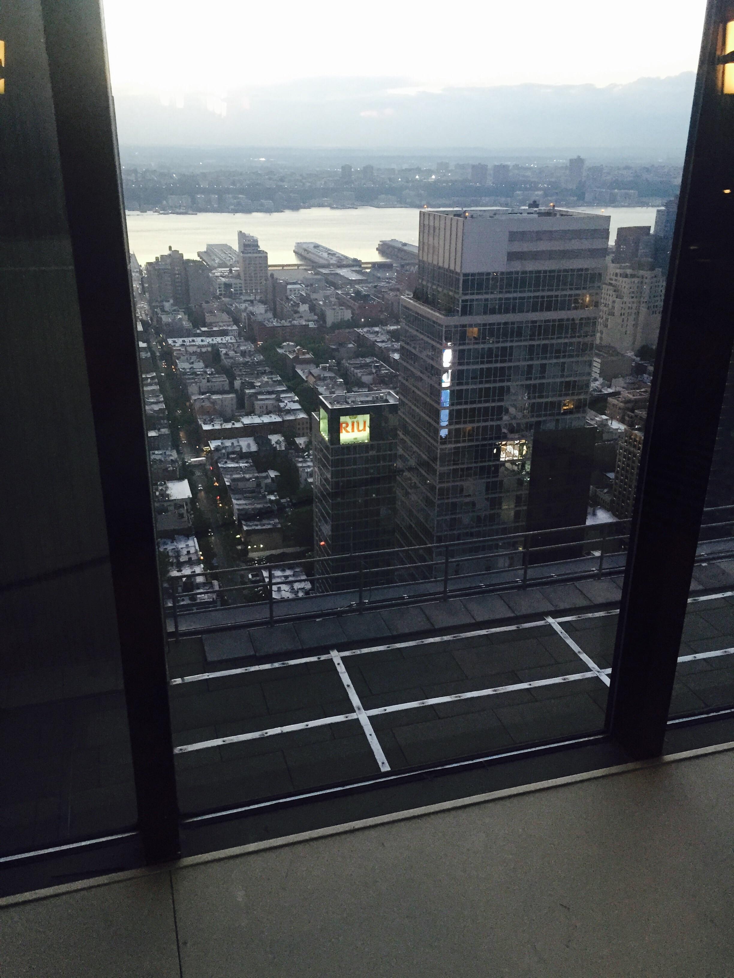 Restaurant atop hotel great view awful food just get drinks