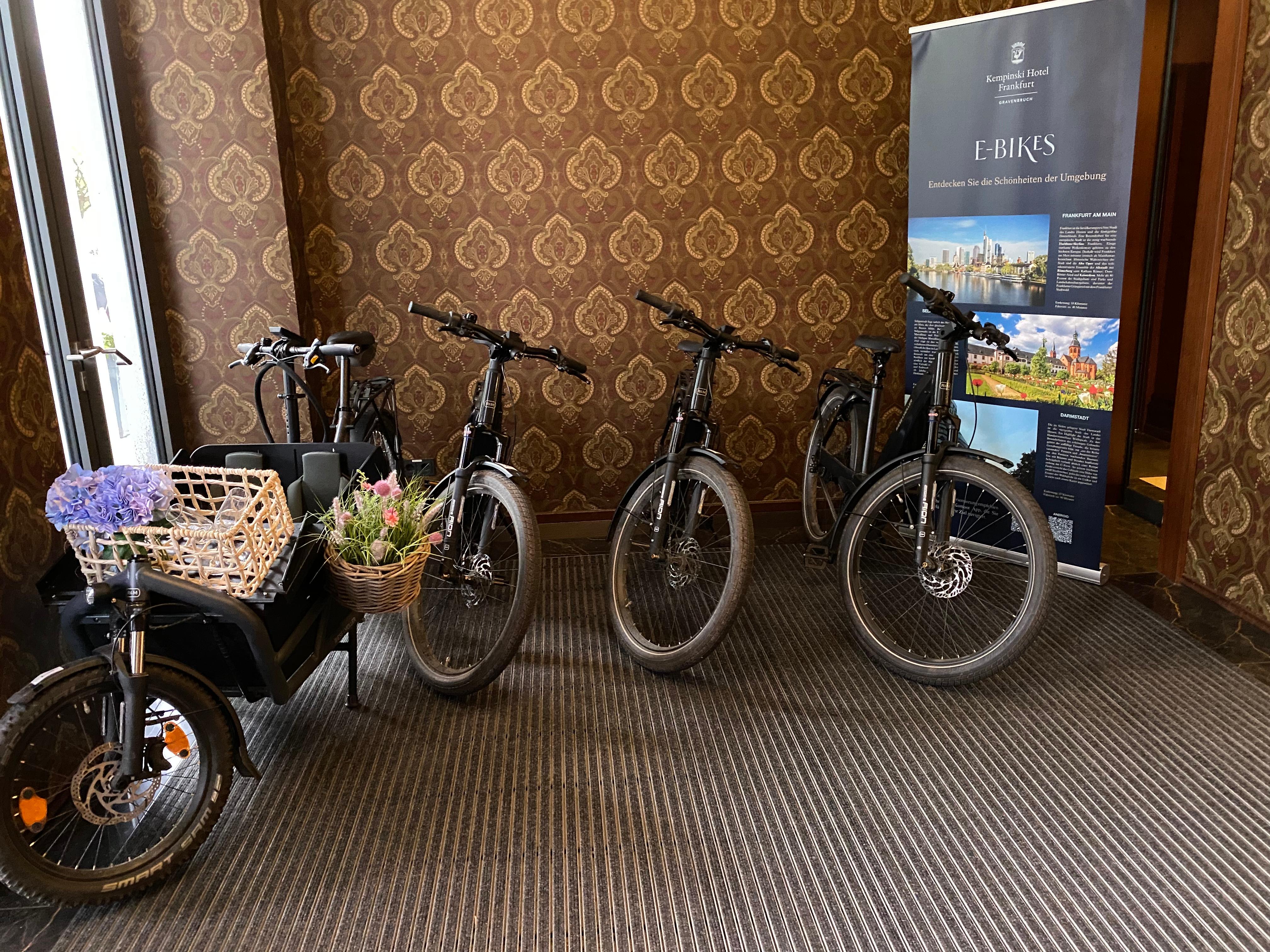 E-bikes for guests to use 