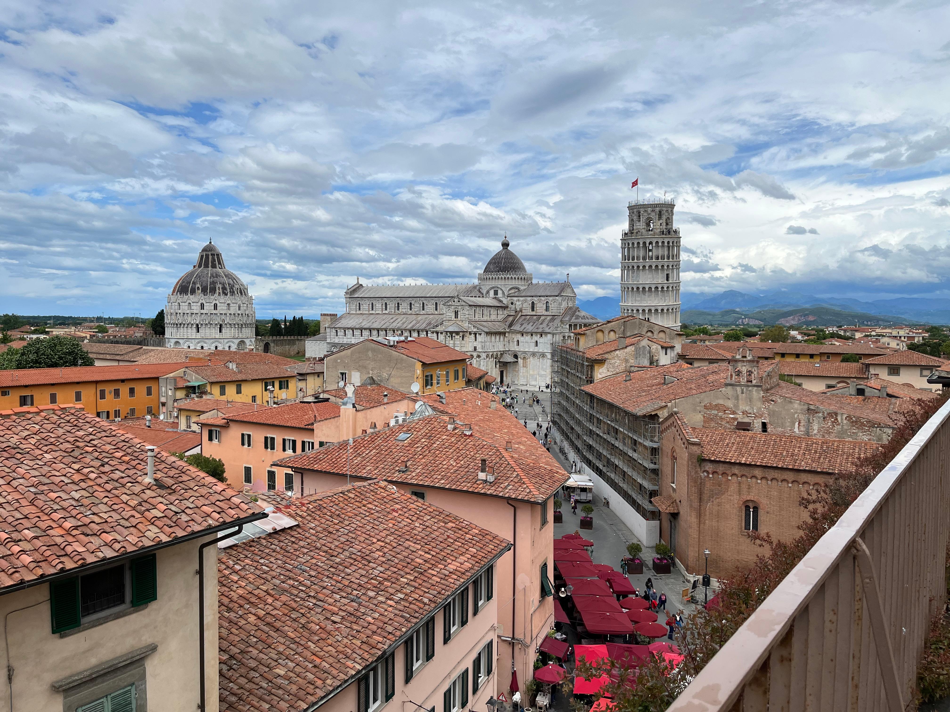 View from the roof terrace