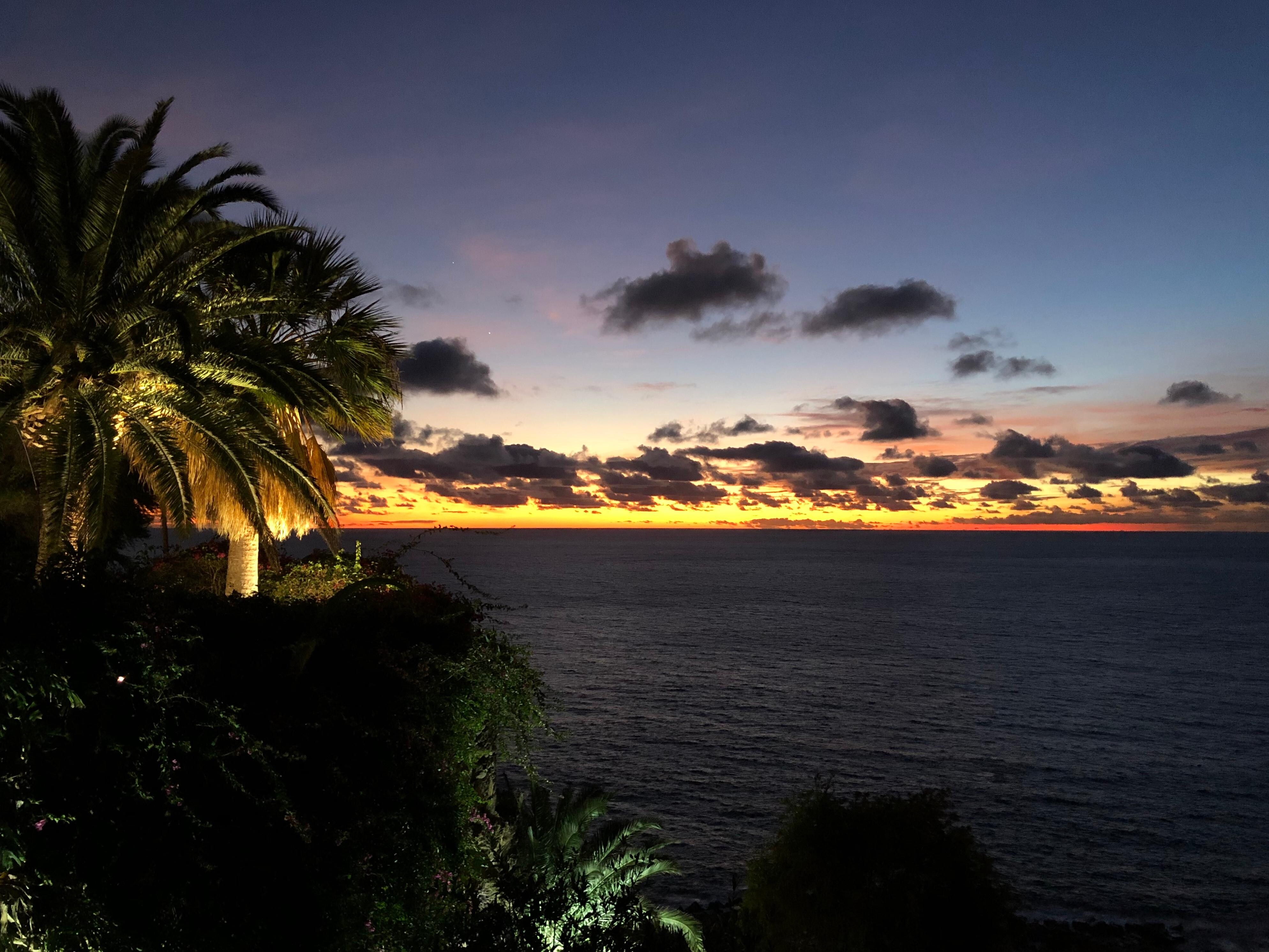 Solnedgang fra rombalkongen