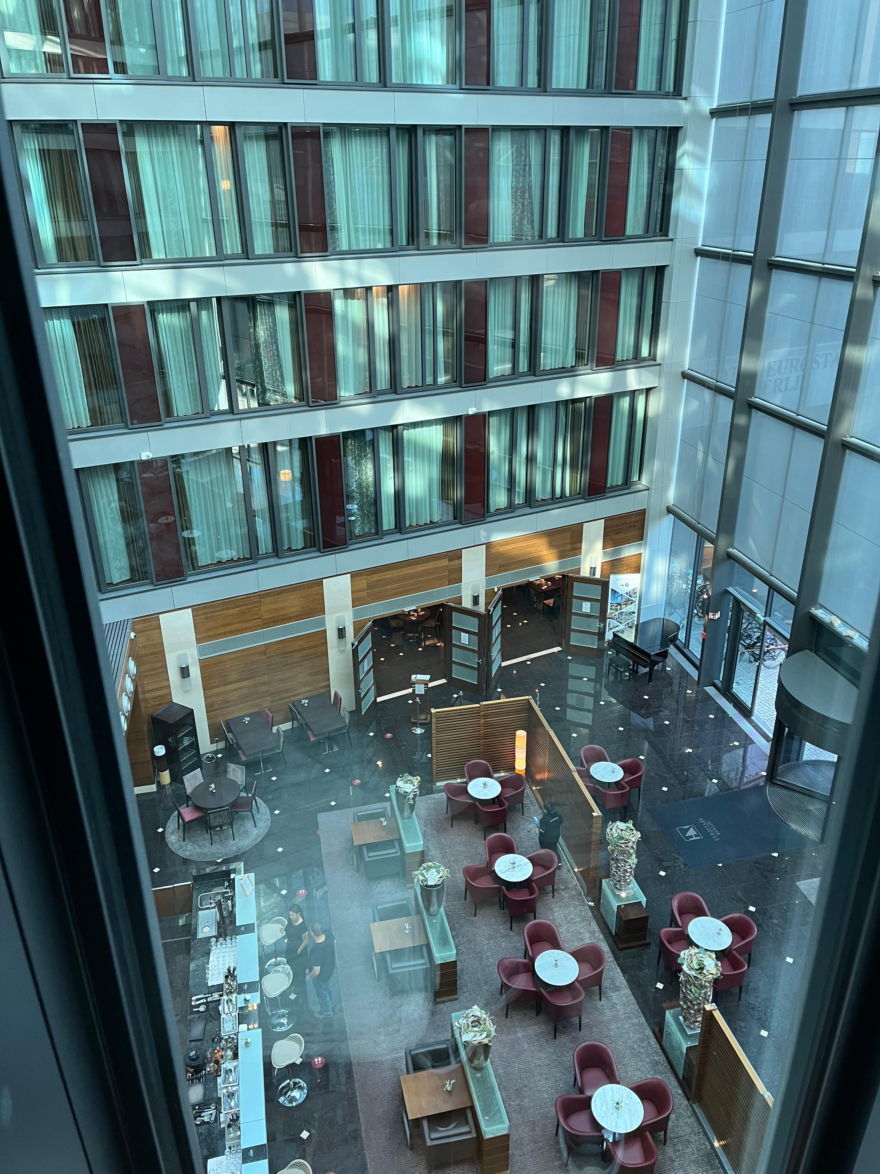 Blick vom Zimmerfenster