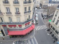 View out window of room 504