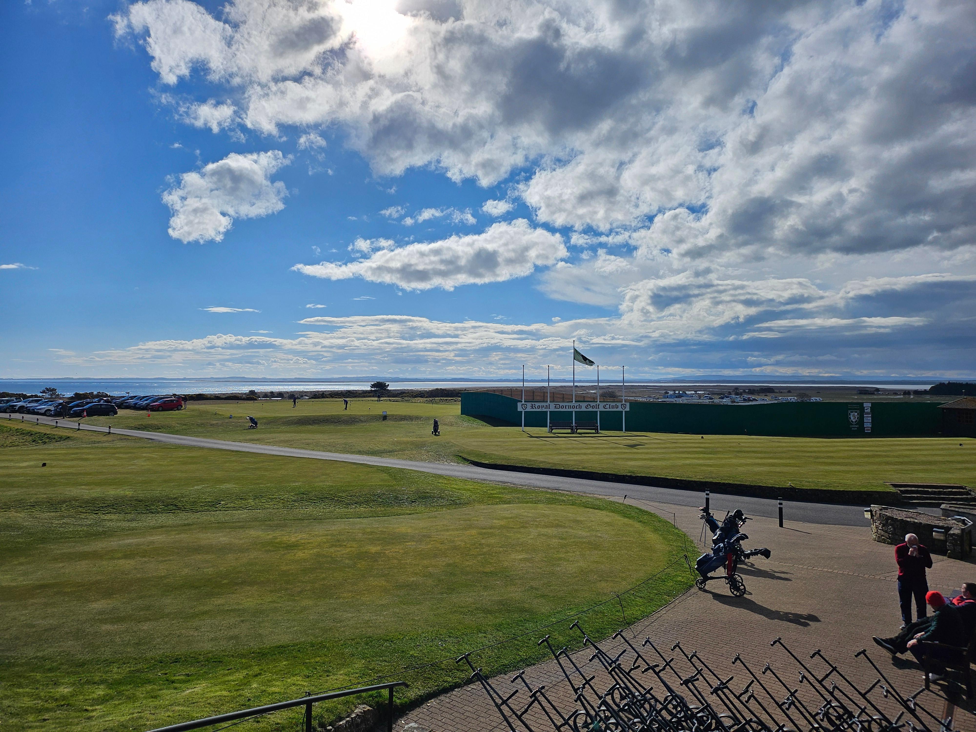 View of the golf course from the hotel