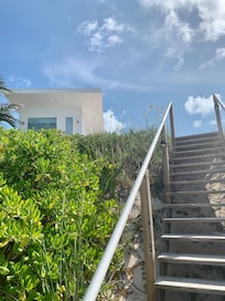 Steps down to the beach