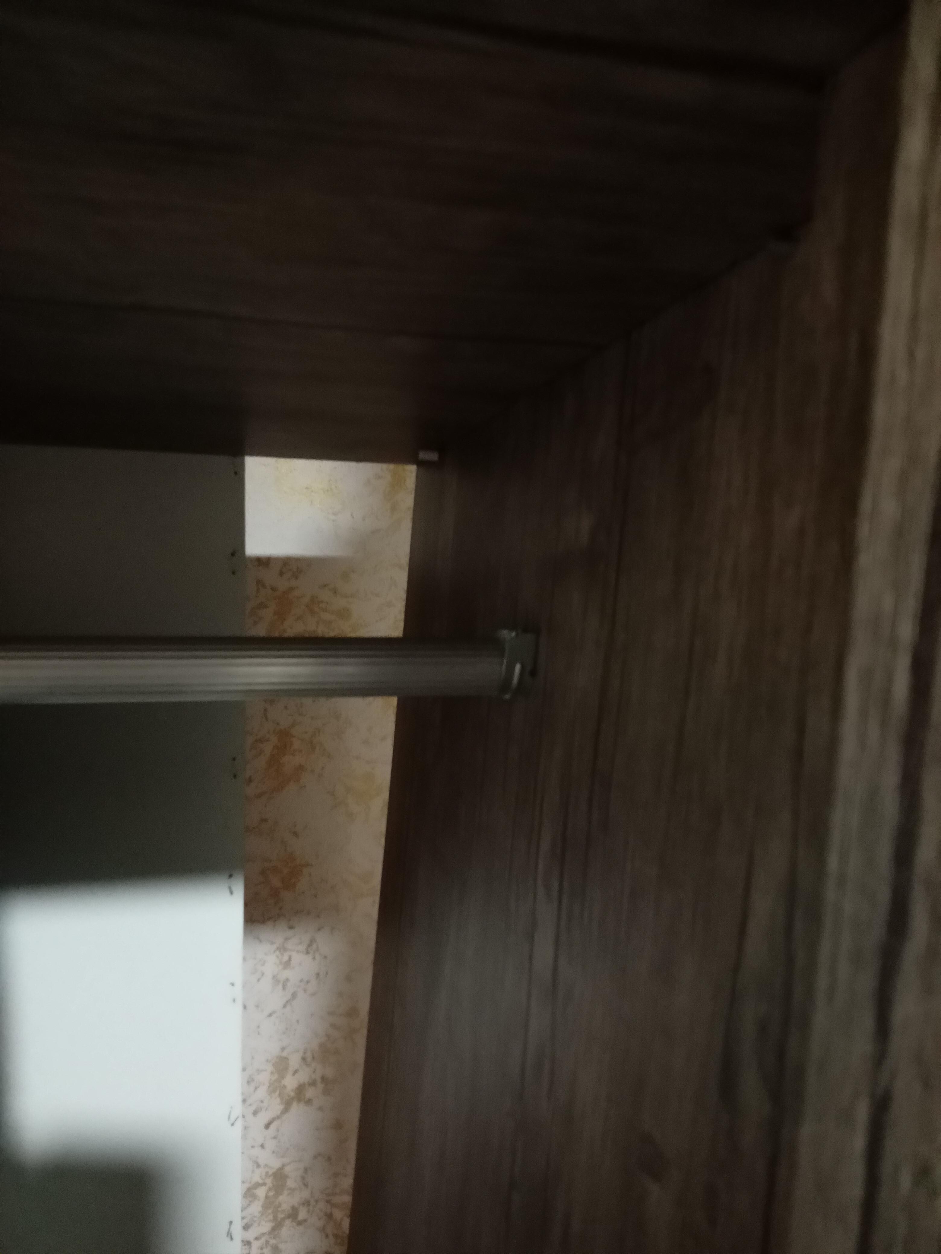 The wall of the cabinet separates, the crossbar periodically pops out, which can be very dangerous for guests!