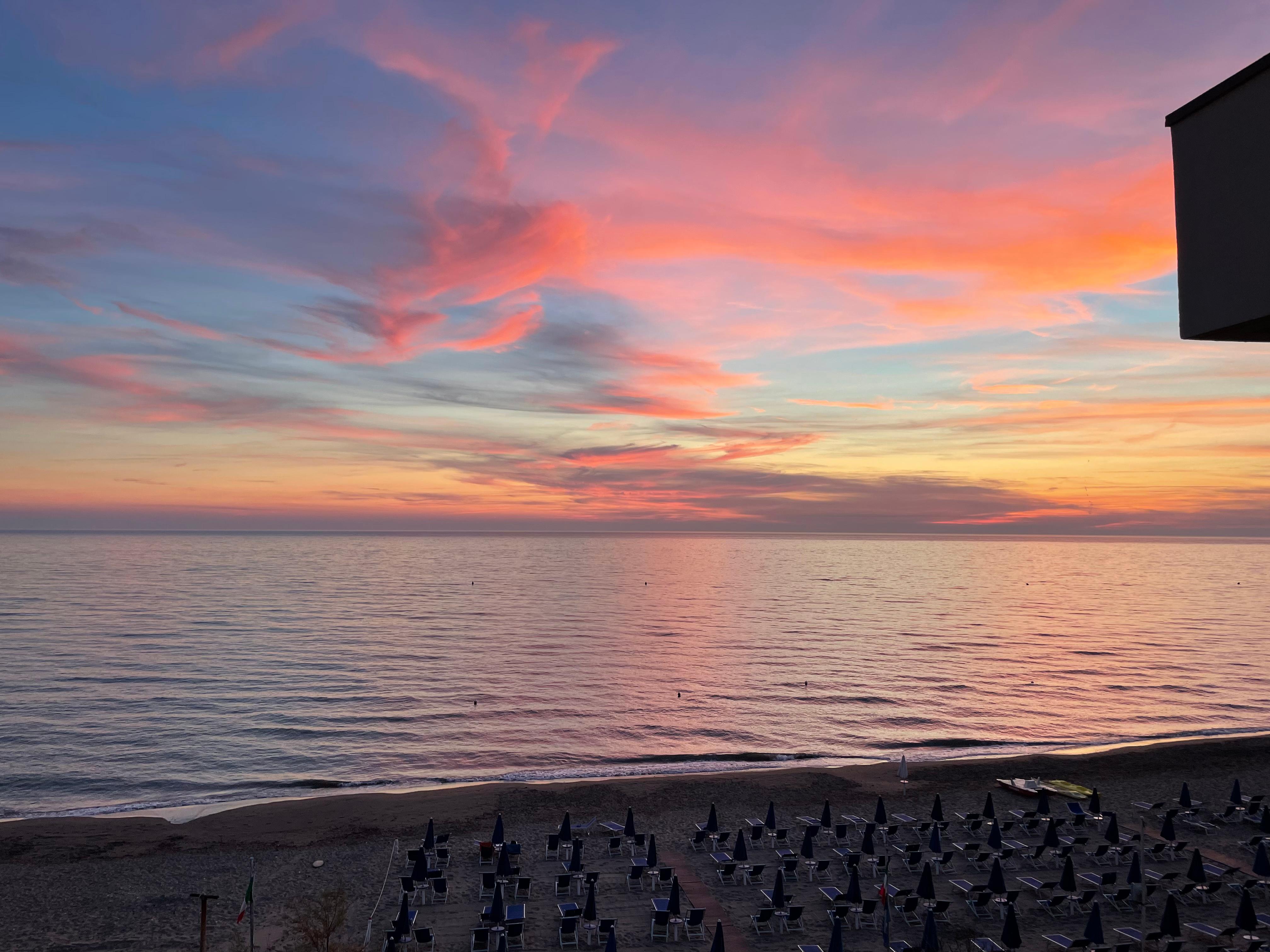 Tramonto visto dal balcone