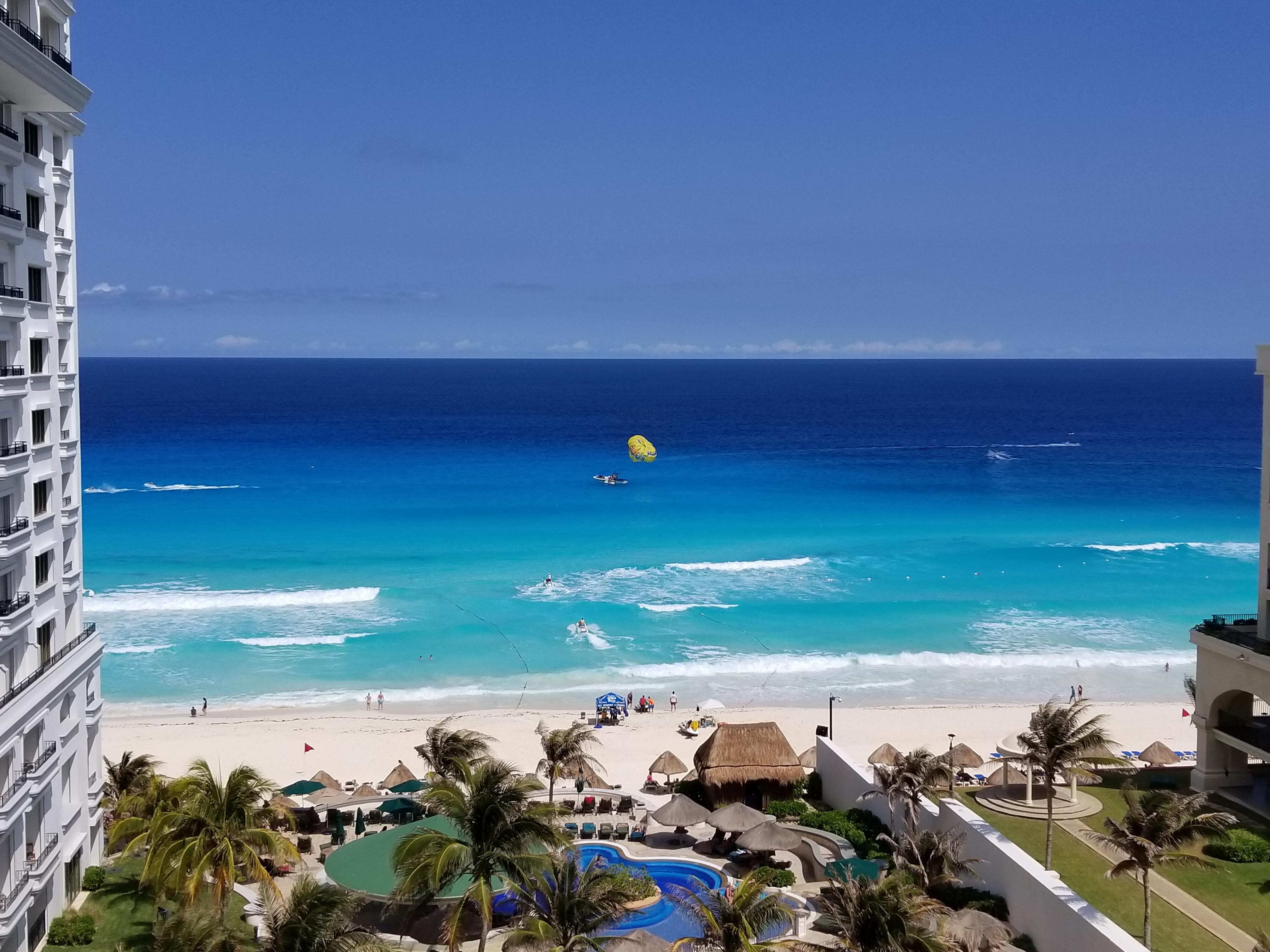 View from our room - The hotel on the right is the Marriott Casa Magna